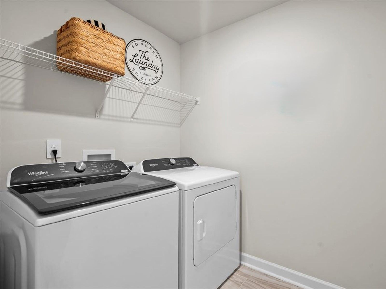 Laundry room in the Brentwood floorplan at a Meritage Homes community in Greenville, SC.