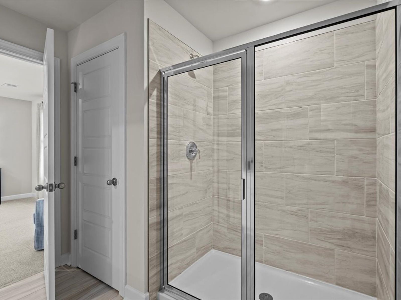 Primary bathroom in the Brentwood floorplan at a Meritage Homes community in Greenville, SC.