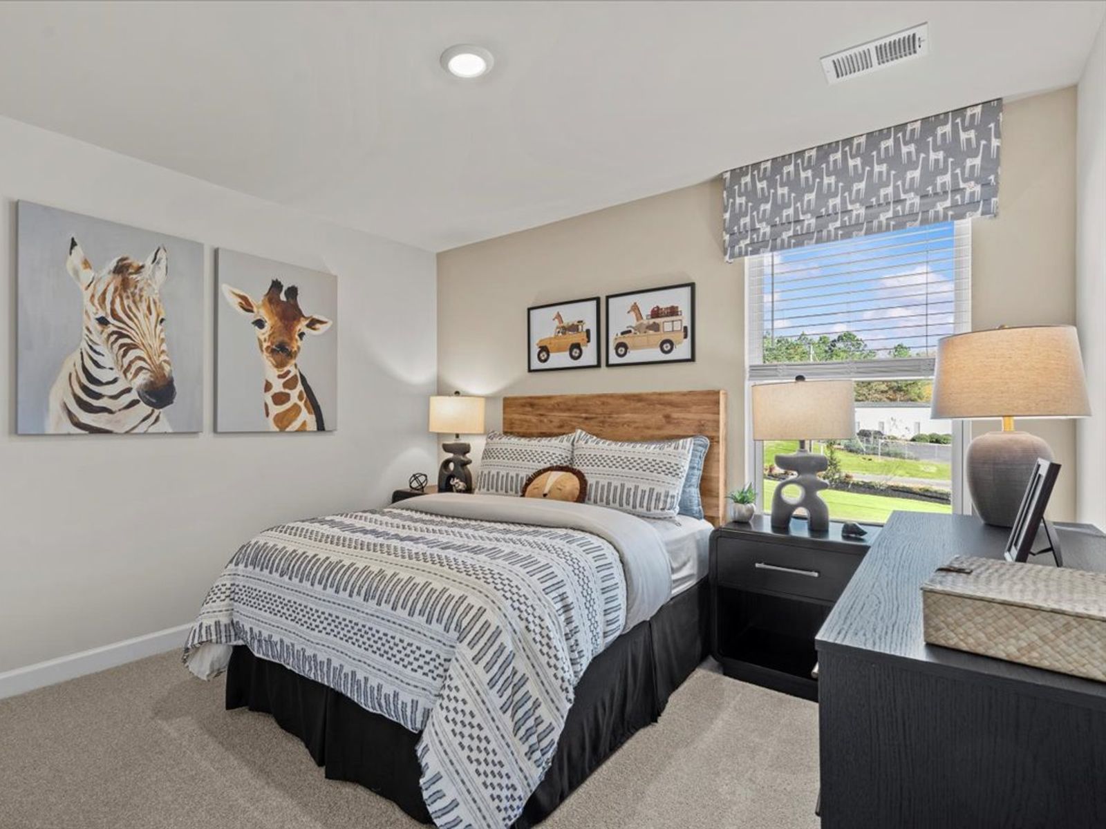 Secondary bedroom in the Brentwood floorplan at a Meritage Homes community in Greenville, SC.