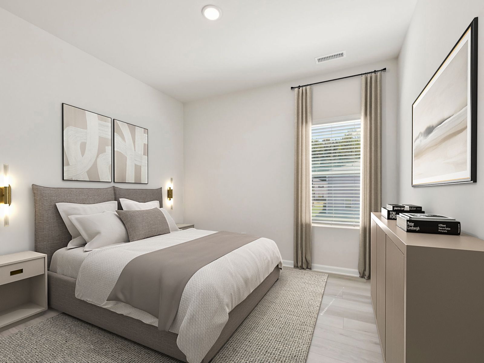 Secondary bedroom in the Chatham floorplan at a Meritage Homes community in Garner, NC.