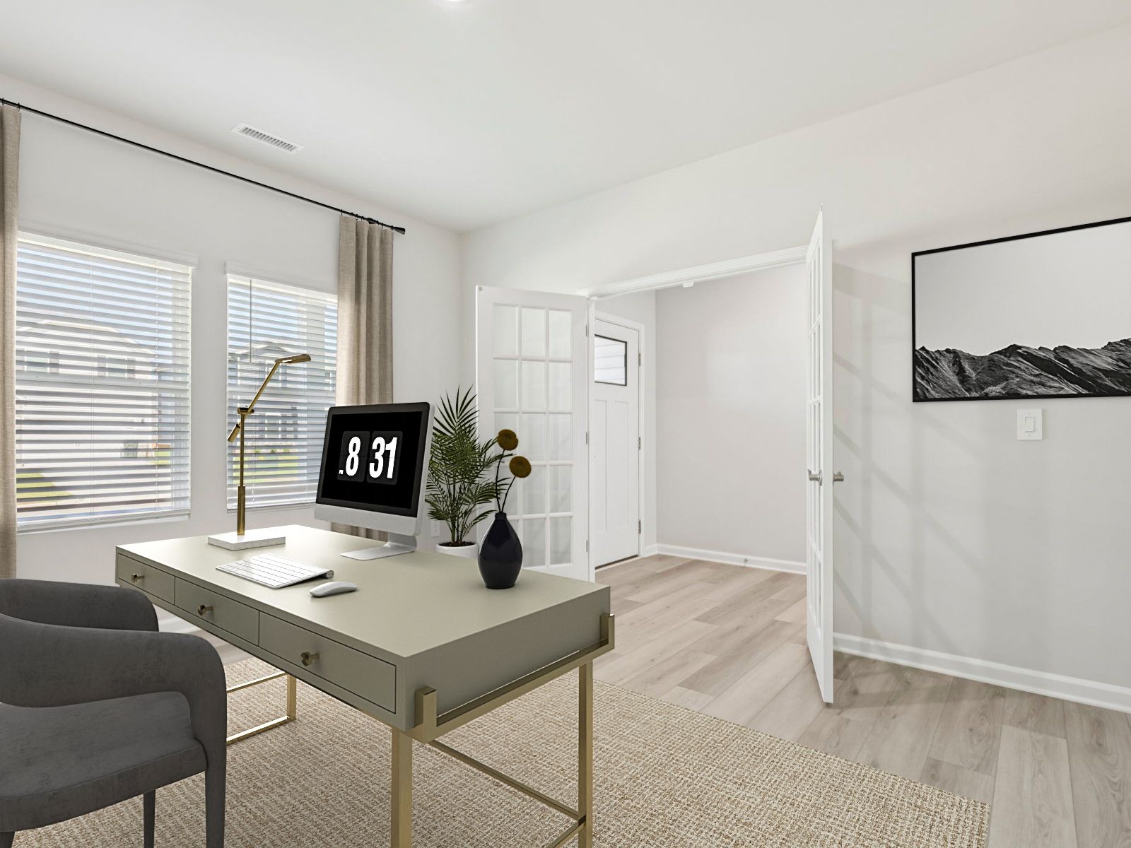 Study in the Chatham floorplan at a Meritage Homes community in Garner, NC.