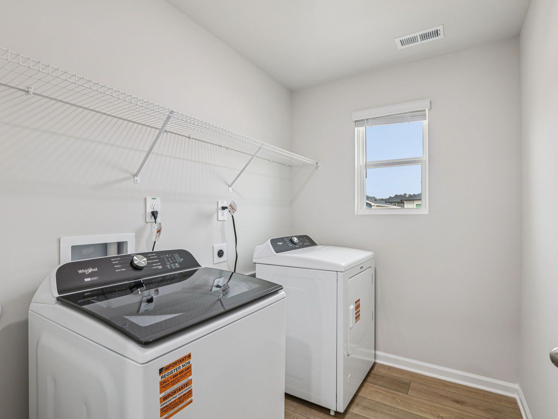 Laundry room in the Dallas floorplan at a Meritage Homes community in Garner, NC.