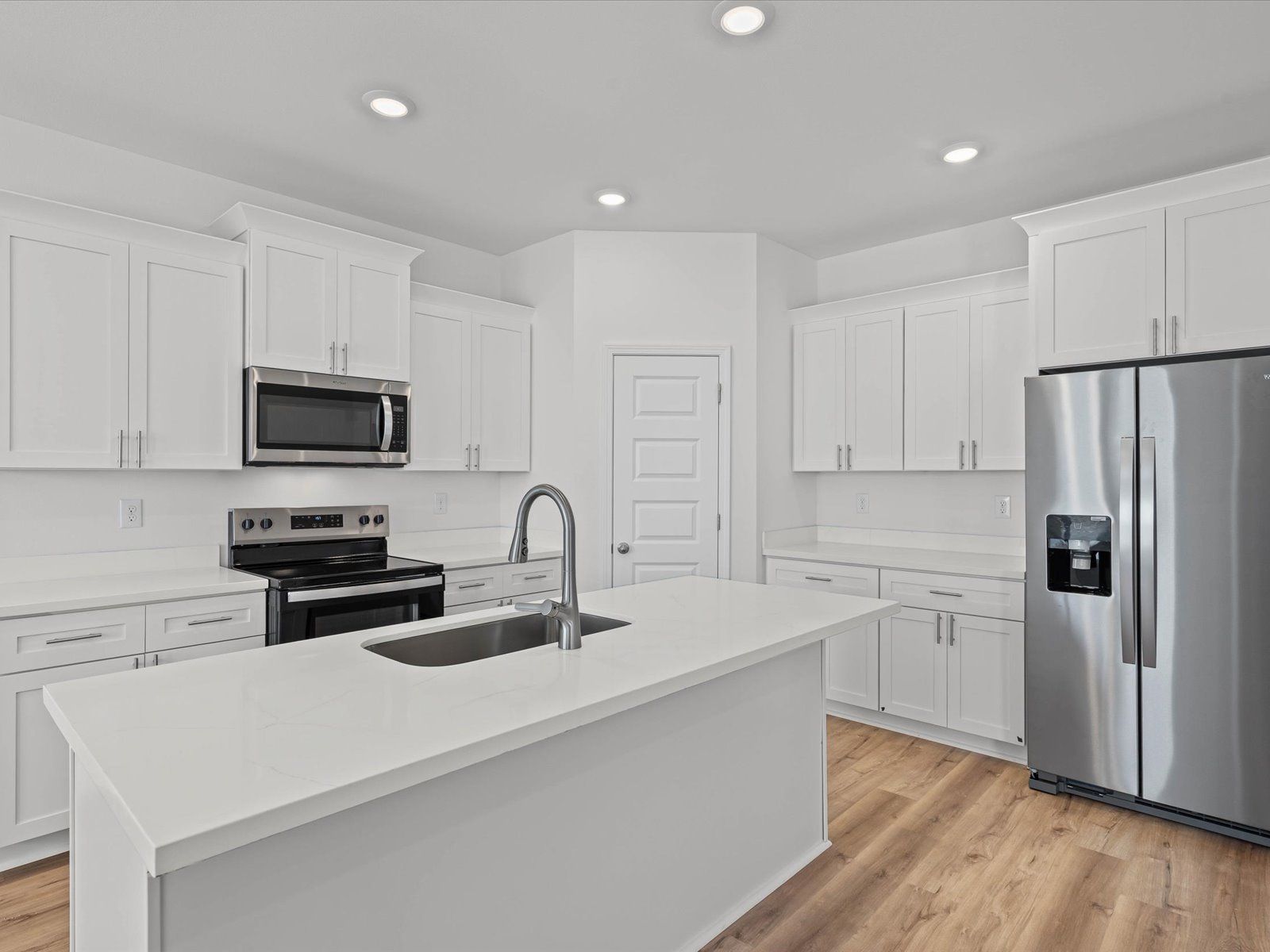 Kitchen in the Sandpiper floorplan at a Meritage Homes community in Biloxi, MS.