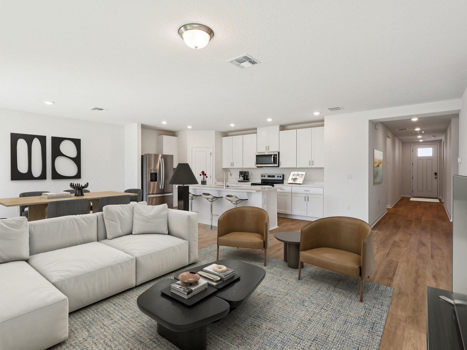 Great Room Virtually Staged