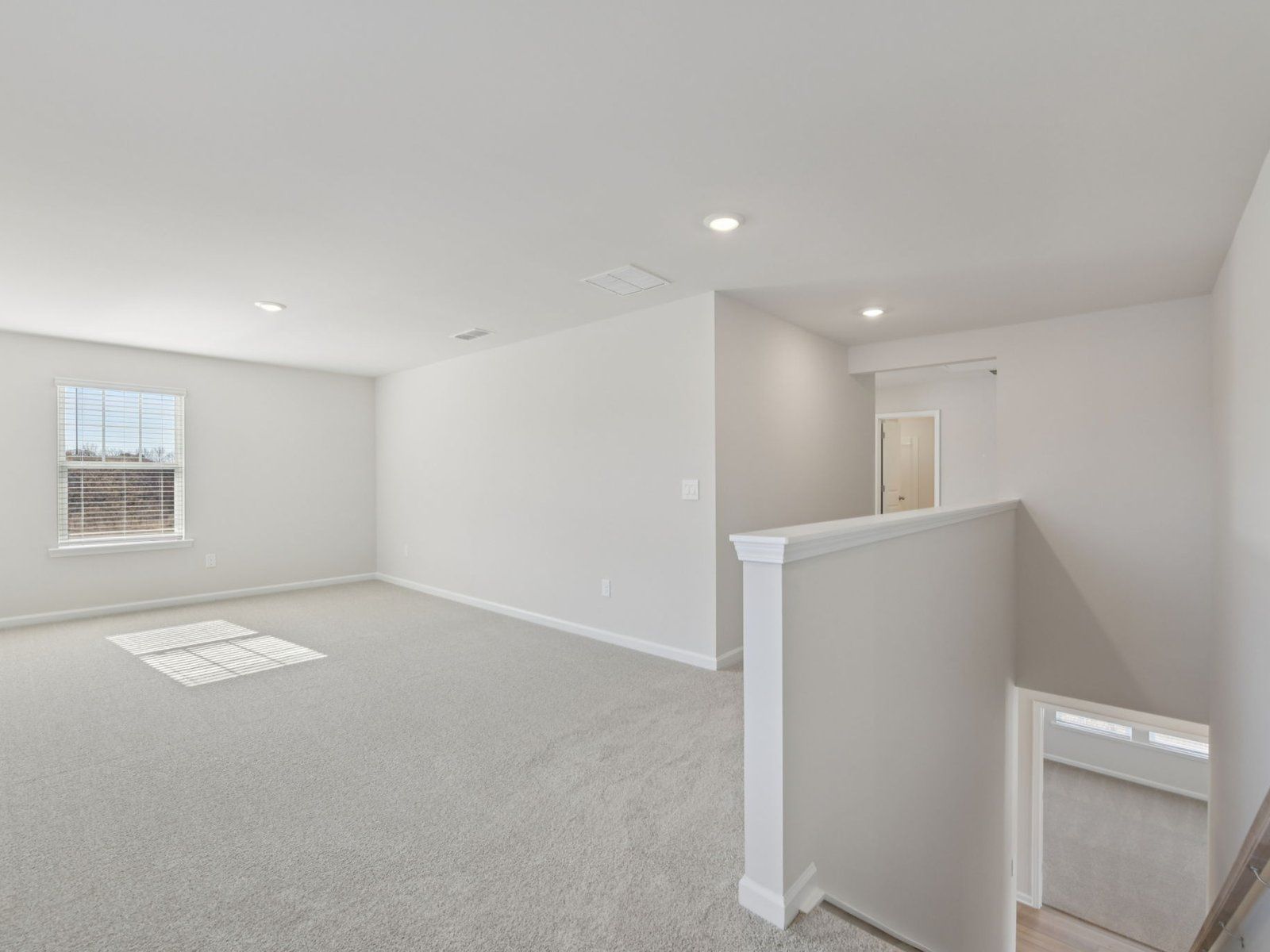 The Taylorsville Basement floorplan with the Timeless Contrast Linen interior package.
