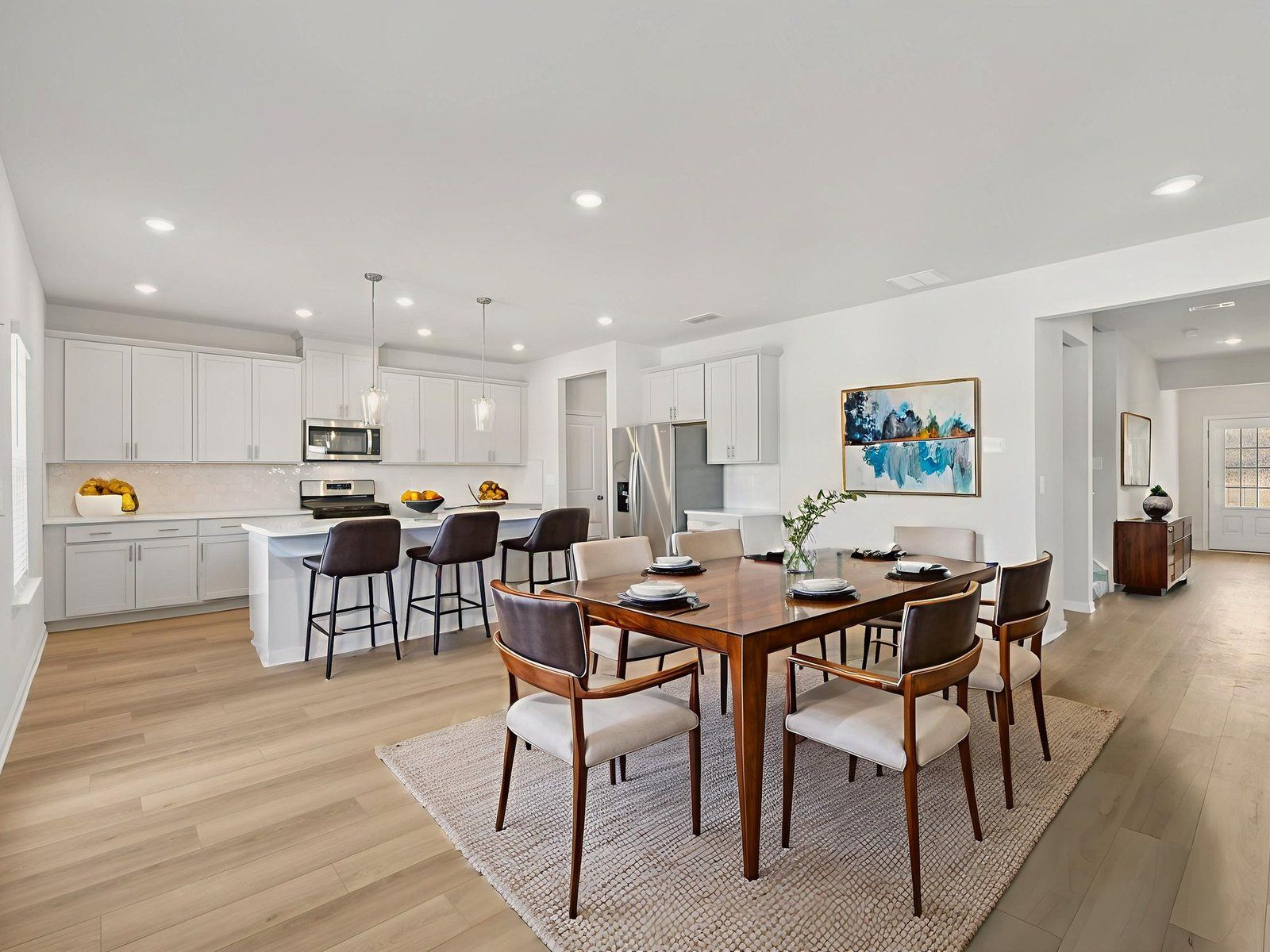 The Taylorsville Basement floorplan with the Timeless Contrast Linen interior package.