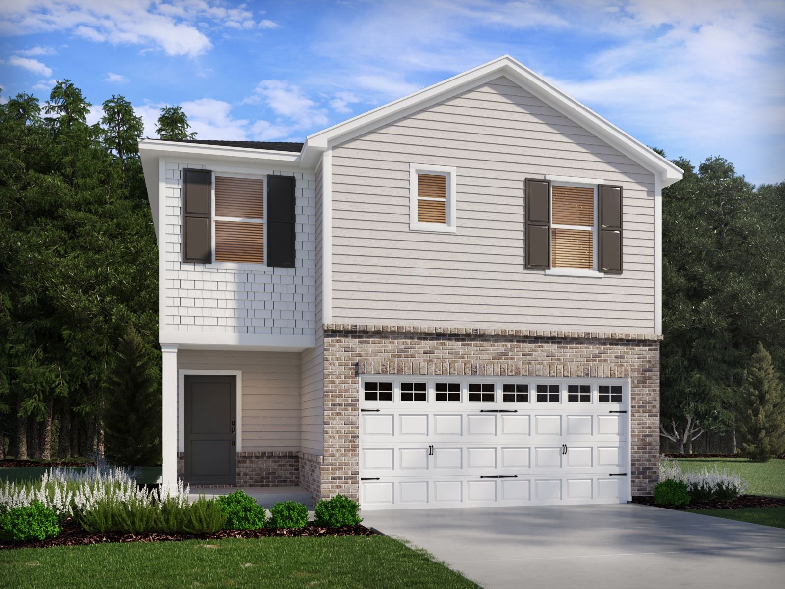 Dallas elevation rendering at a Meritage Homes community in Wendell, NC.