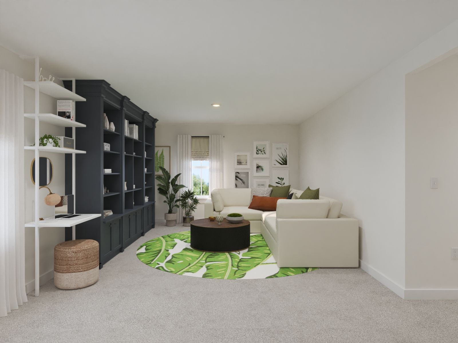 The upstairs loft gives the kids a place to hangout.