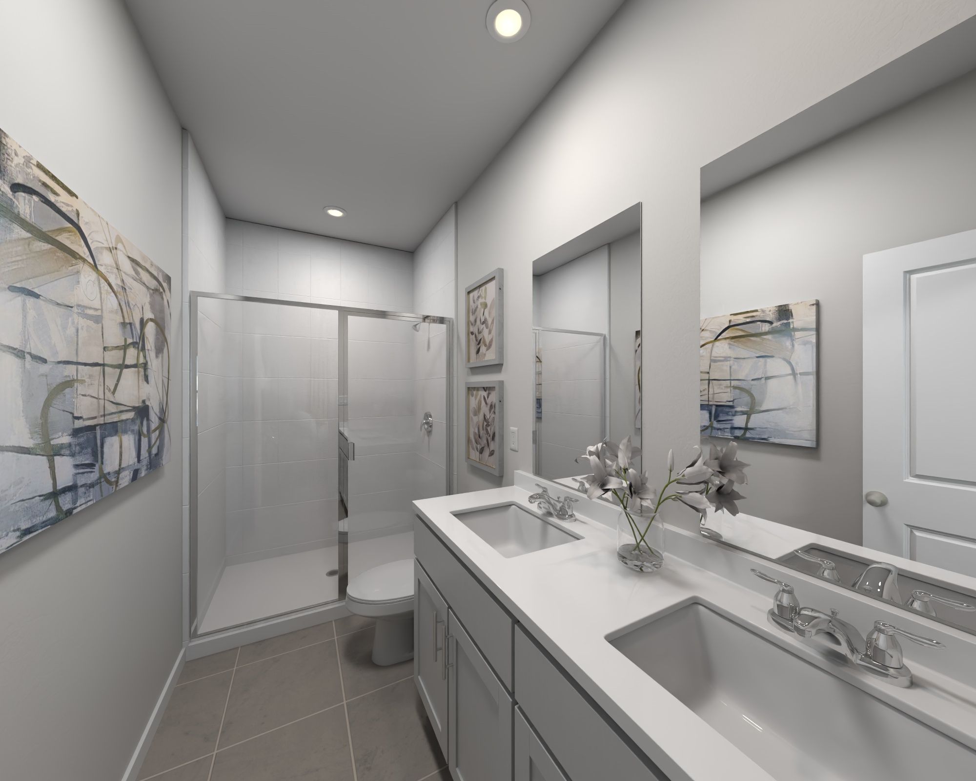 Primary bathroom of the Ellis