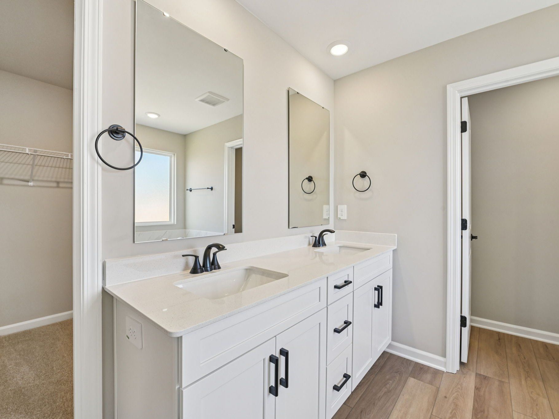Primary bathroom in the Chatham floorplan at a Meritage Homes community in Raleigh, NC.
