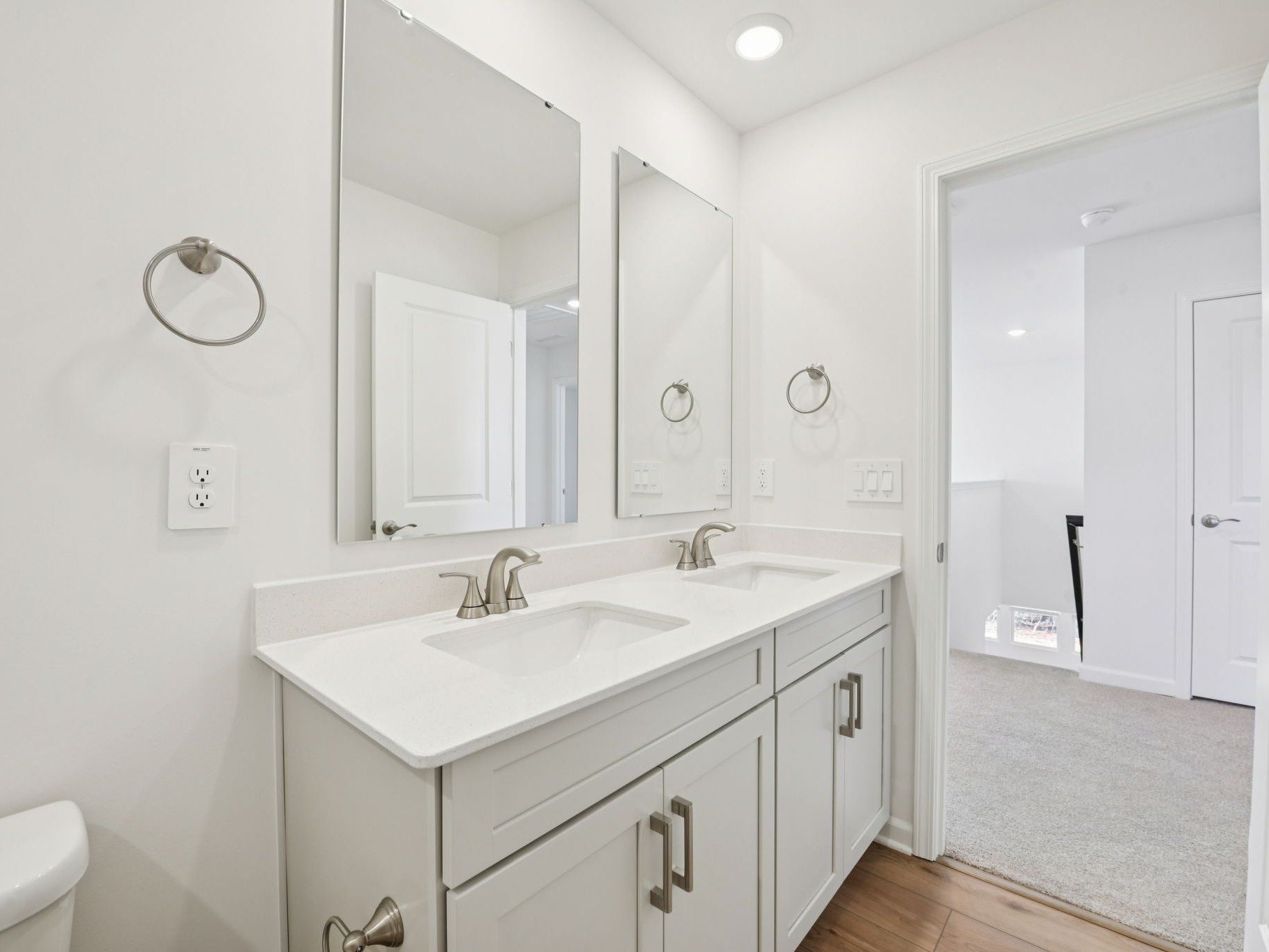 Secondary bathroom in the Sherwood floorplan at a Meritage Homes community in Raleigh, NC.