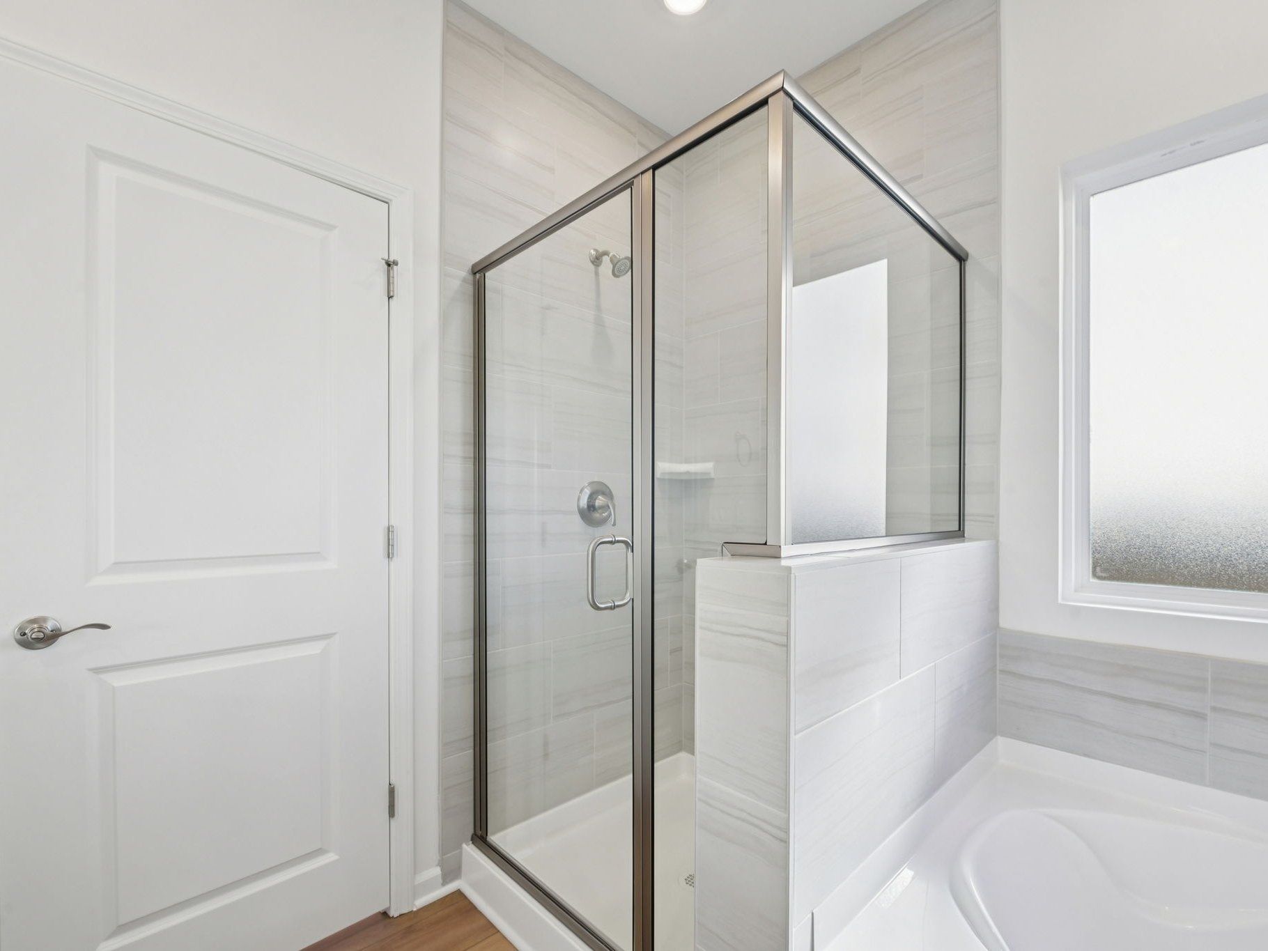 Primary bathroom in the Sherwood floorplan at a Meritage Homes community in Raleigh, NC.