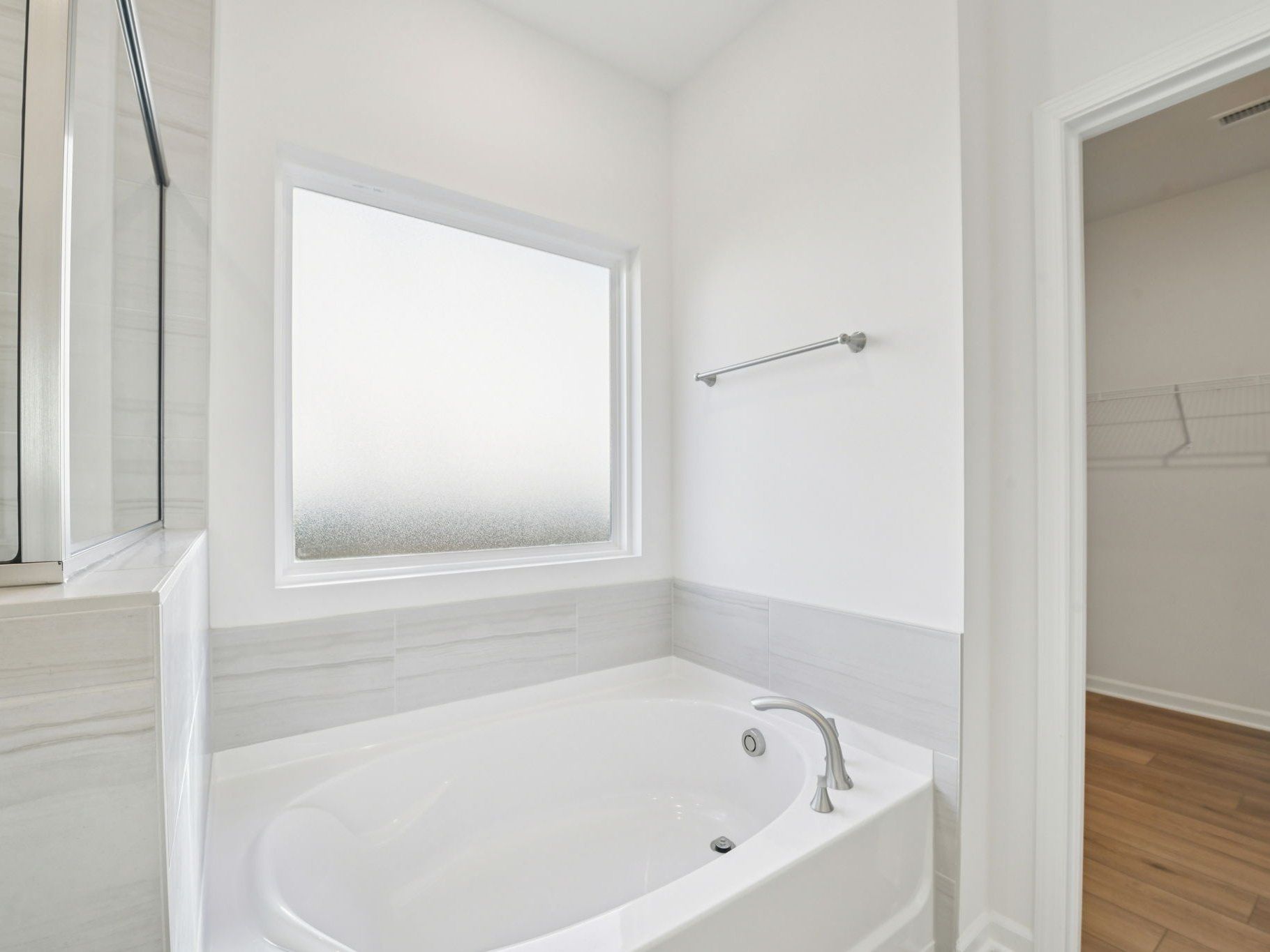 Primary bathroom in the Sherwood floorplan at a Meritage Homes community in Raleigh, NC.