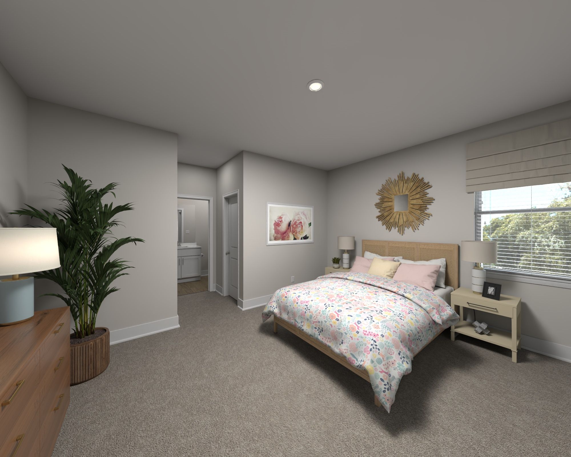Secondary bedroom in the Watson floorplan at Meritage Homes.