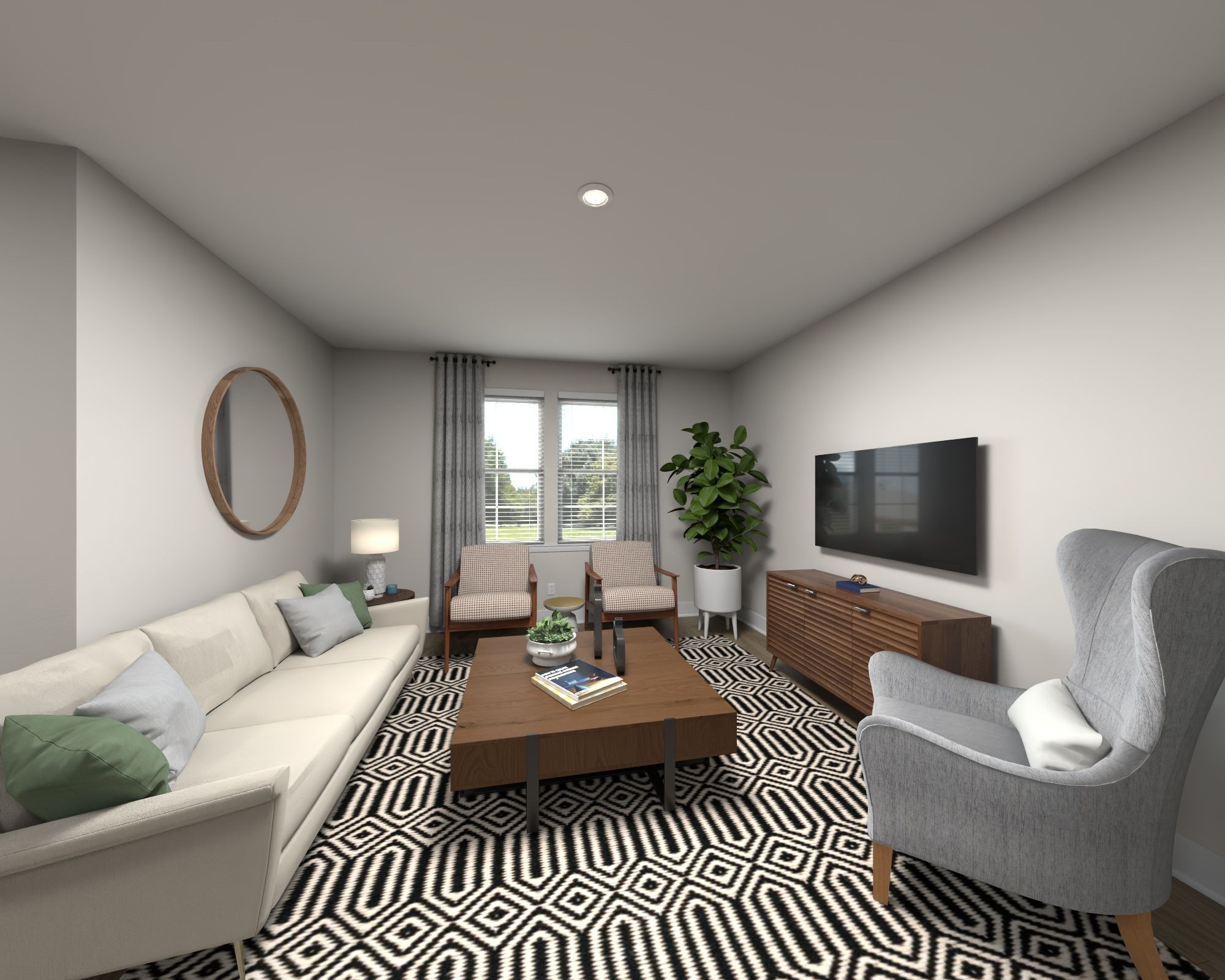 Great room in the Watson floorplan at Meritage Homes.