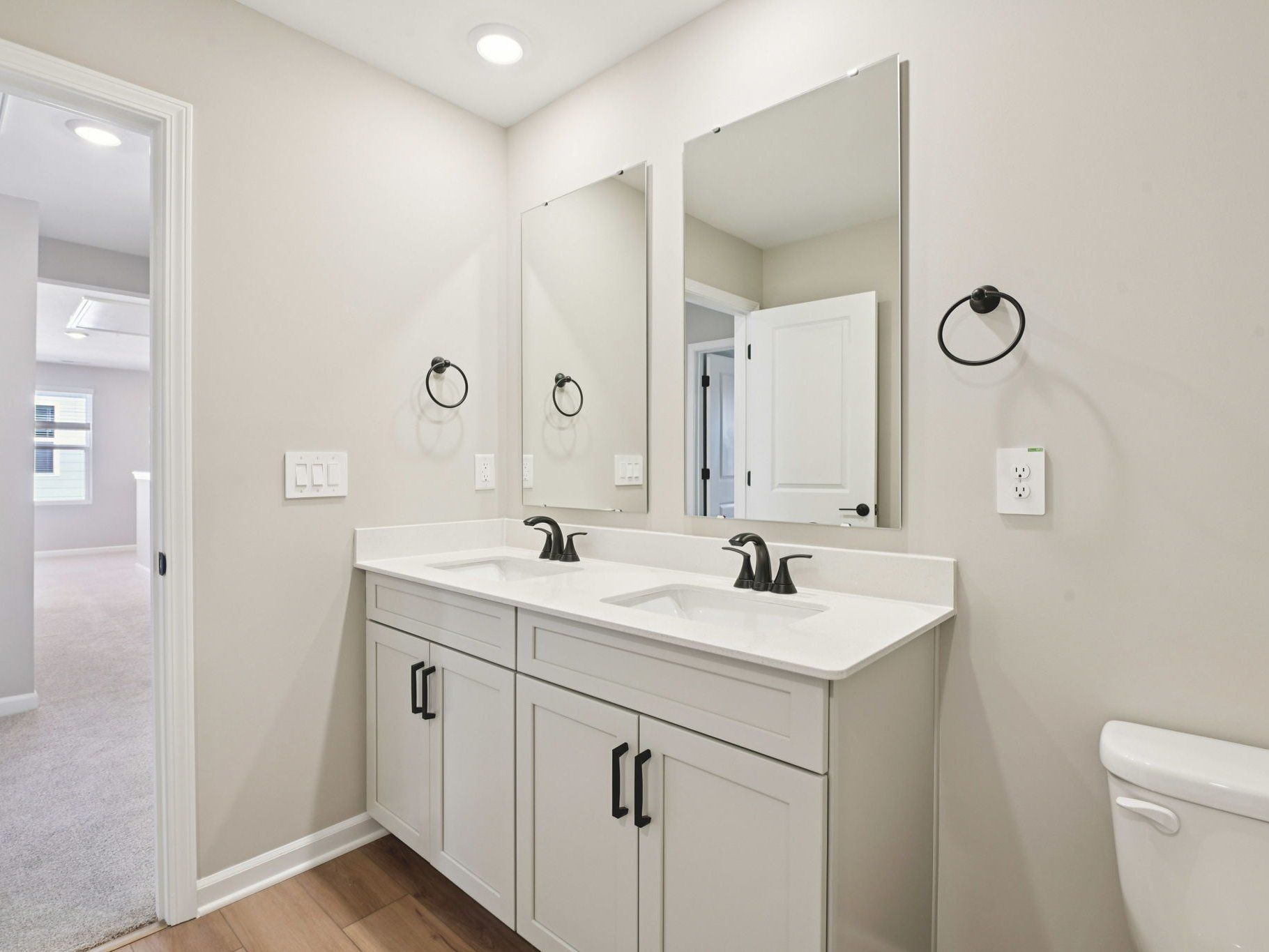 Secondary bathroom in the Taylorsville floorplan at a Meritage Homes community in Raleigh, NC.