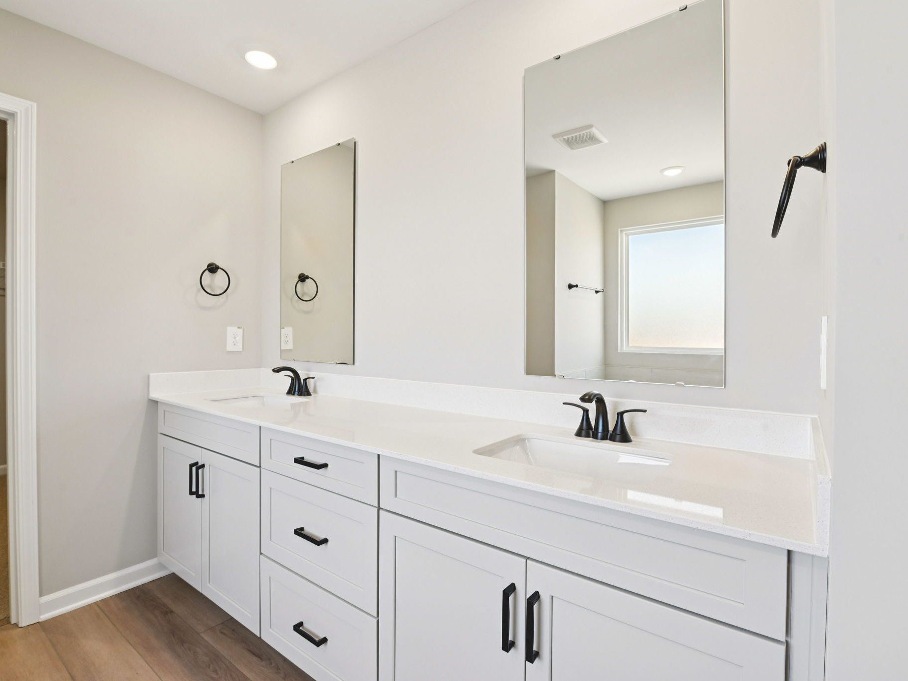 Primary bathroom in the Taylorsville floorplan at a Meritage Homes community in Raleigh, NC.