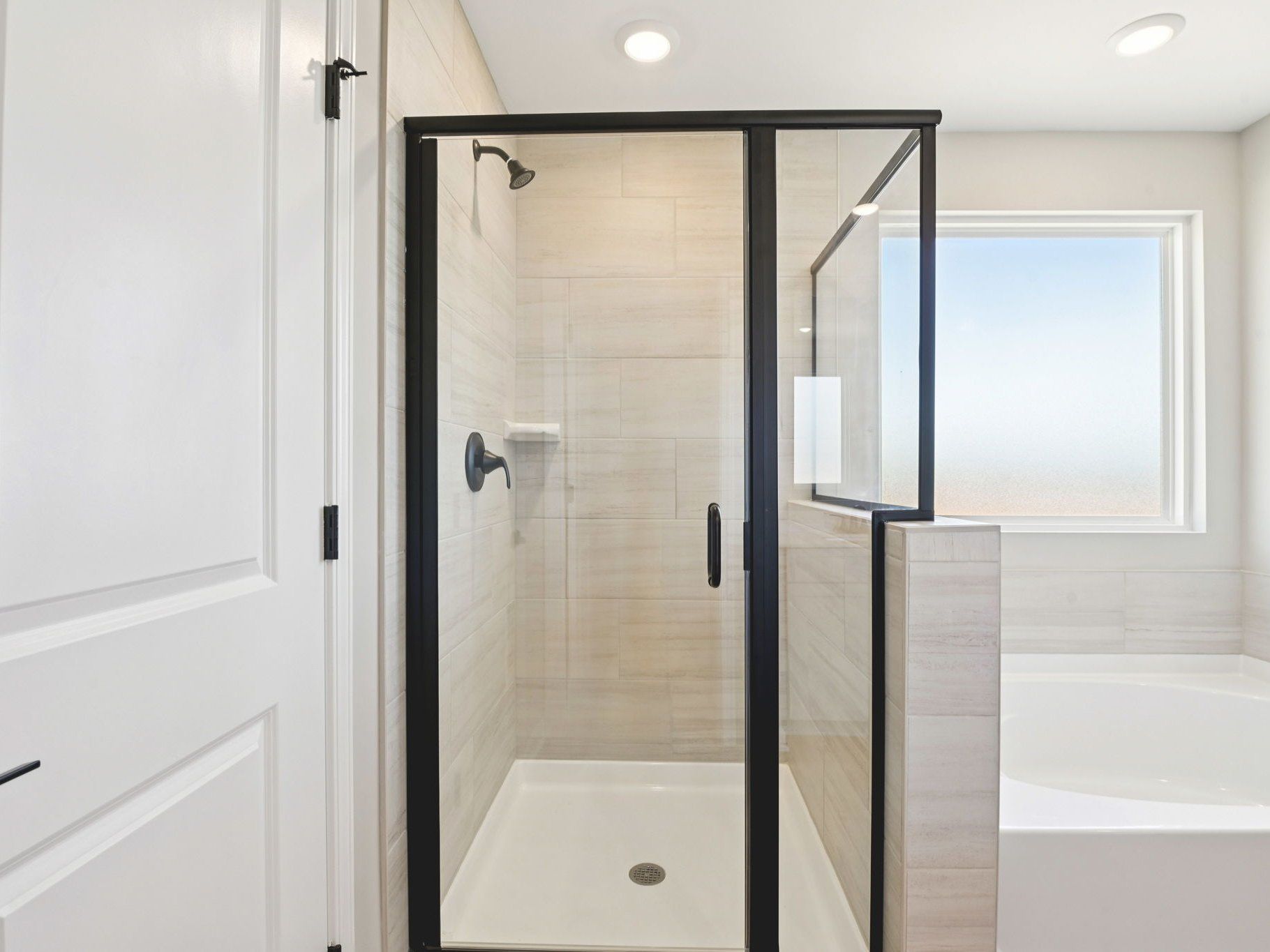 Primary bathroom in the Taylorsville floorplan at a Meritage Homes community in Raleigh, NC.