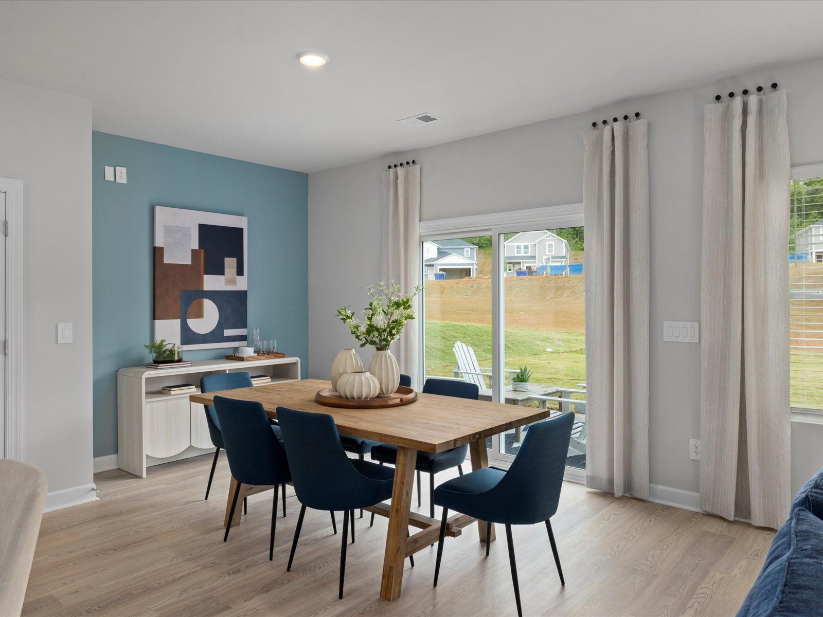 Dining area in the Lennon floorplan at a Meritage Homes community in Greenville, SC.