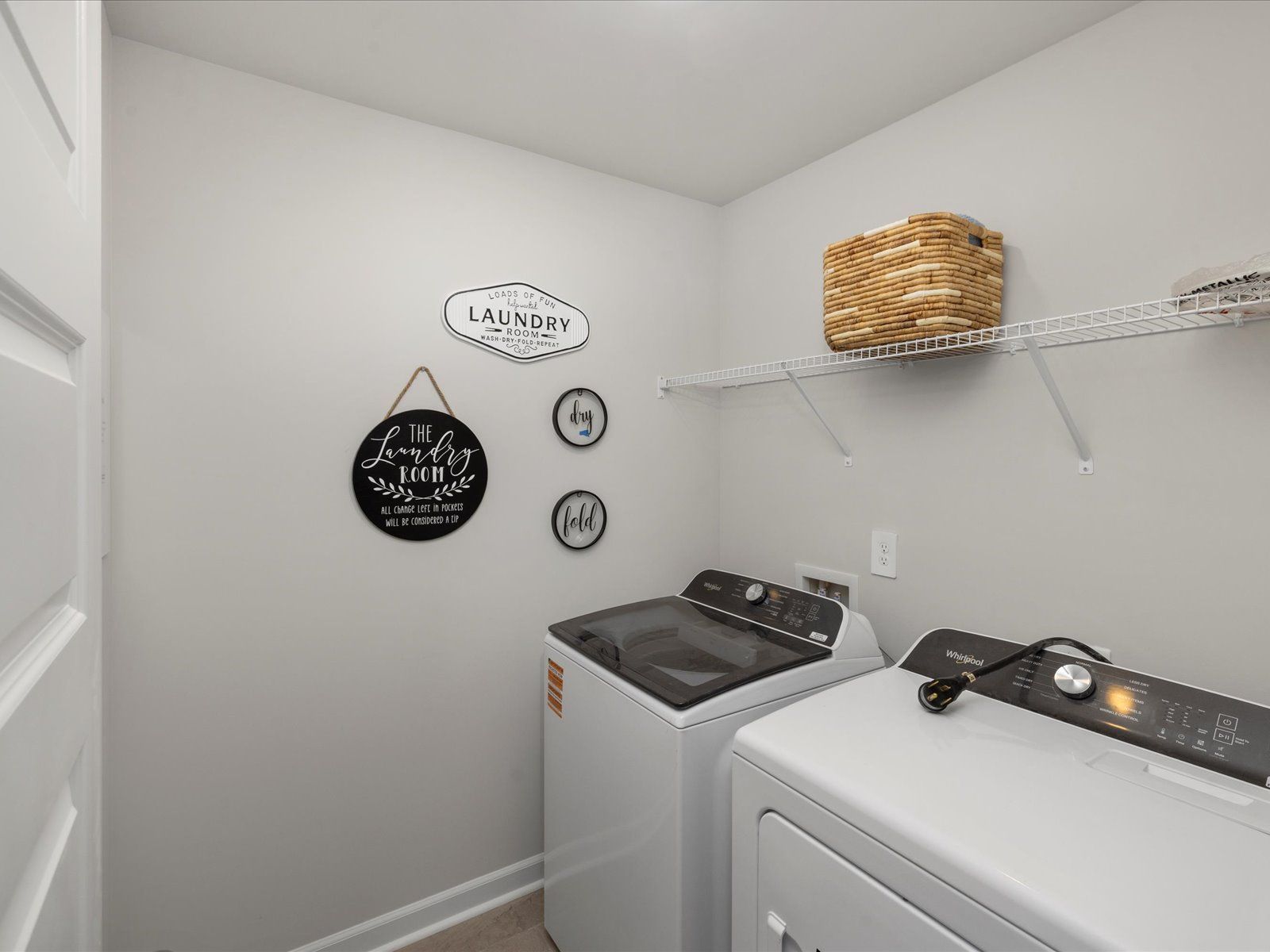 Laundry room in the Lennon floorplan at a Meritage Homes community in Greenville, SC.
