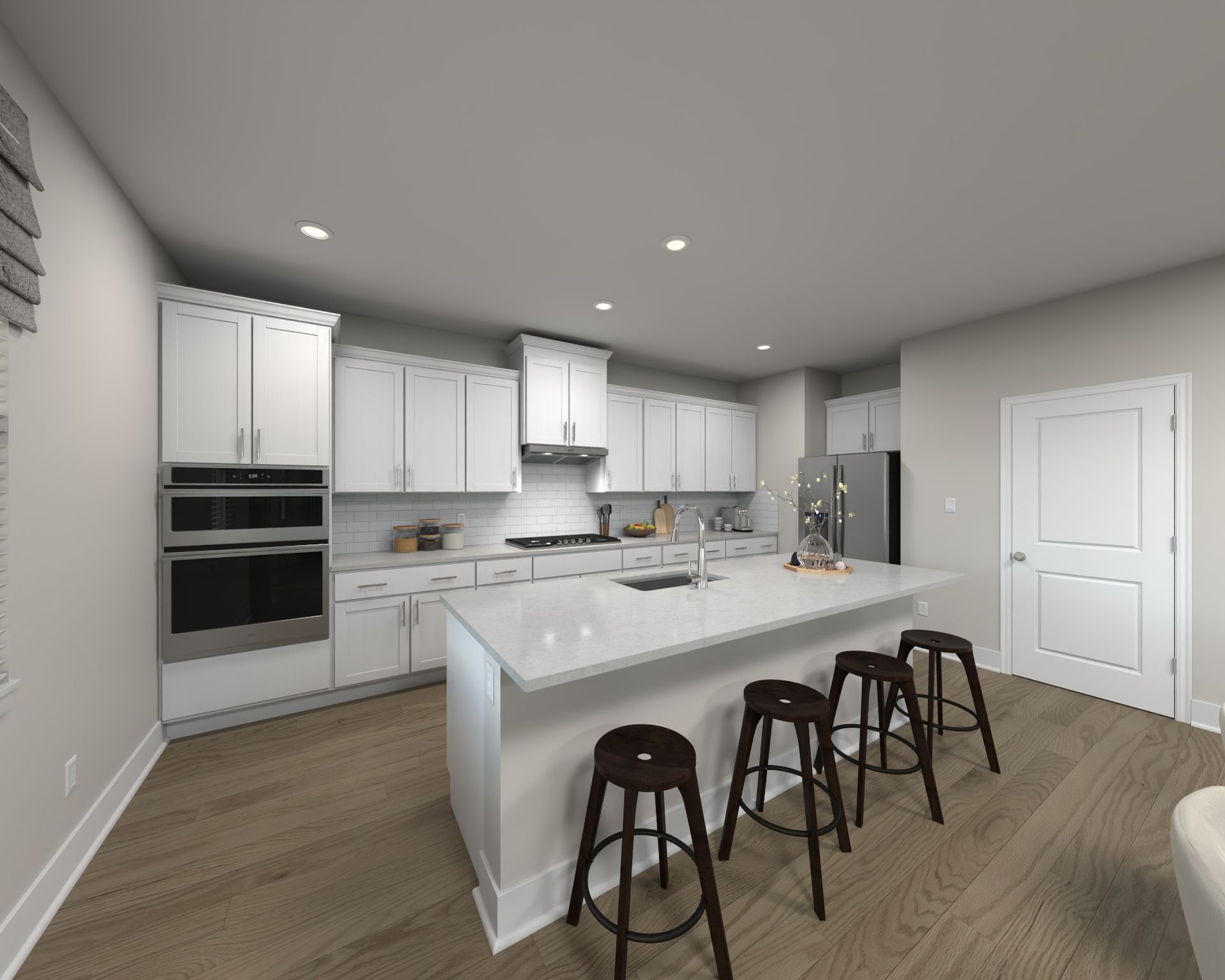 Kitchen in the Wilson floorplan at Meritage Homes.