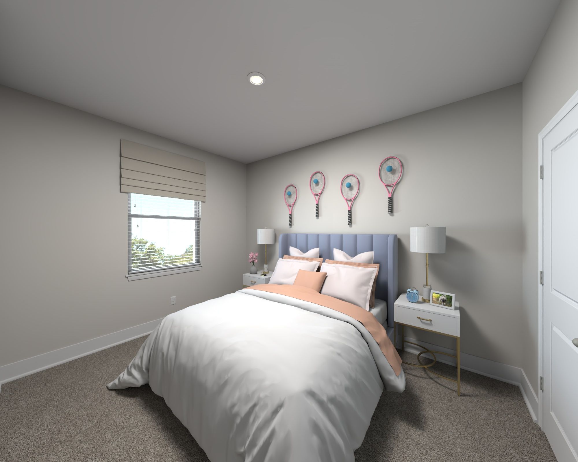 Secondary bedroom in the Wilson floorplan at Meritage Homes.