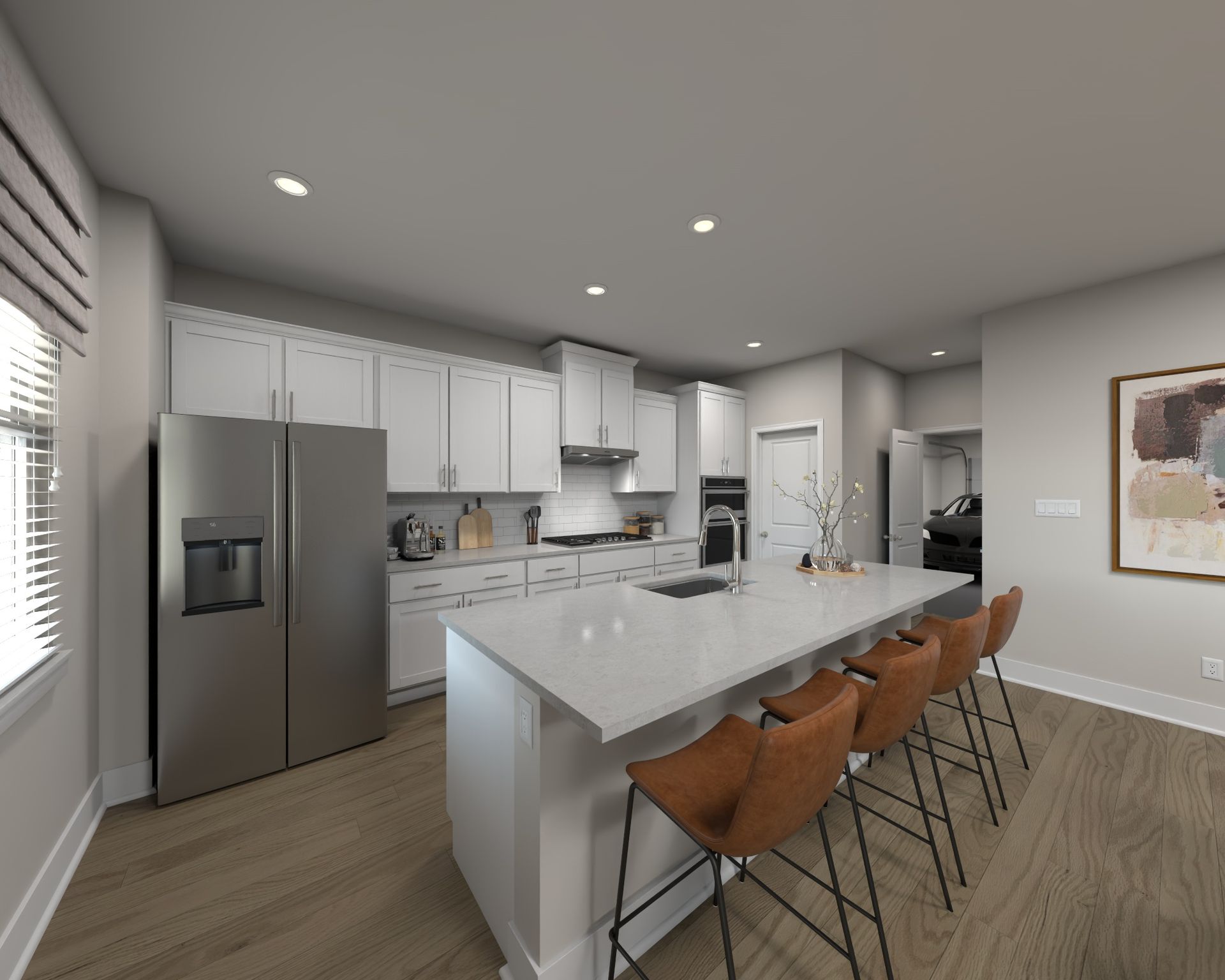 Kitchen in the Townsend floorplan at Meritage Homes.