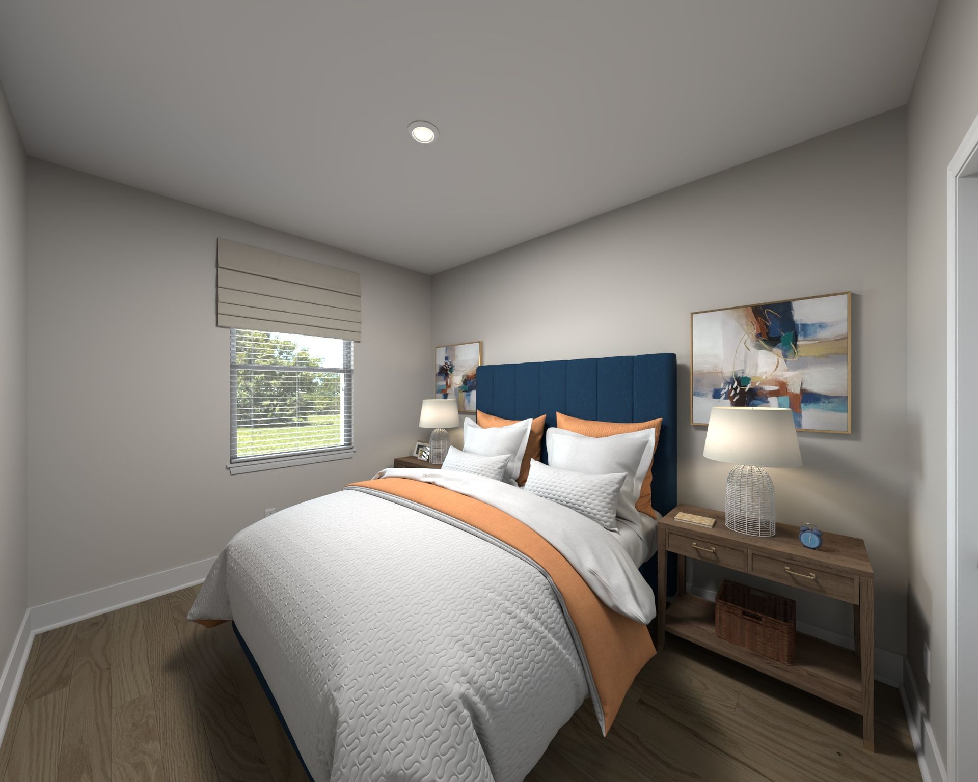 Secondary bedroom in the Townsend floorplan at Meritage Homes.