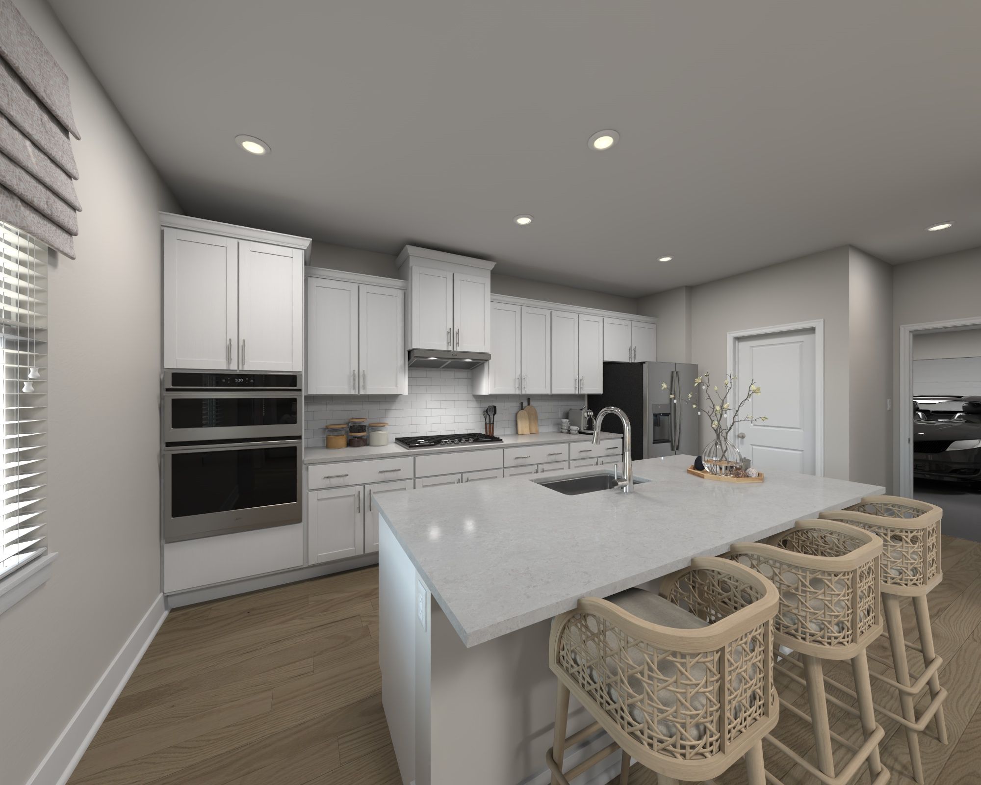 Kitchen in the Lakeland floorplan at Meritage Homes.