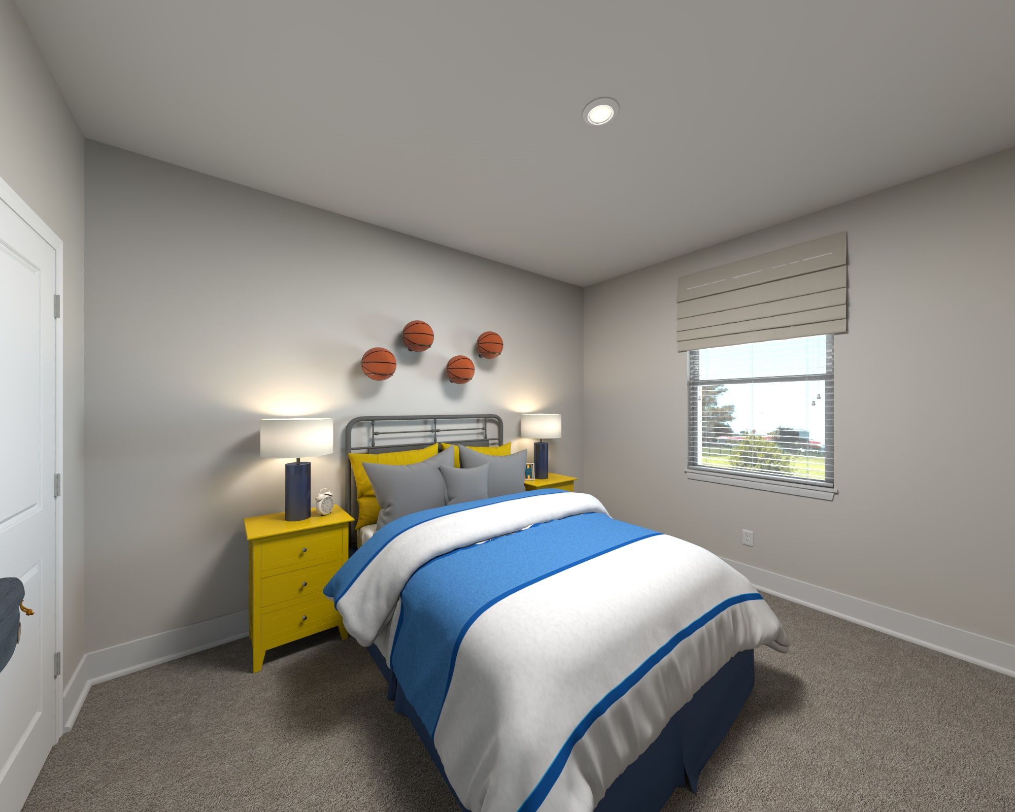 Secondary bedroom in the Lakeland floorplan at Meritage Homes.