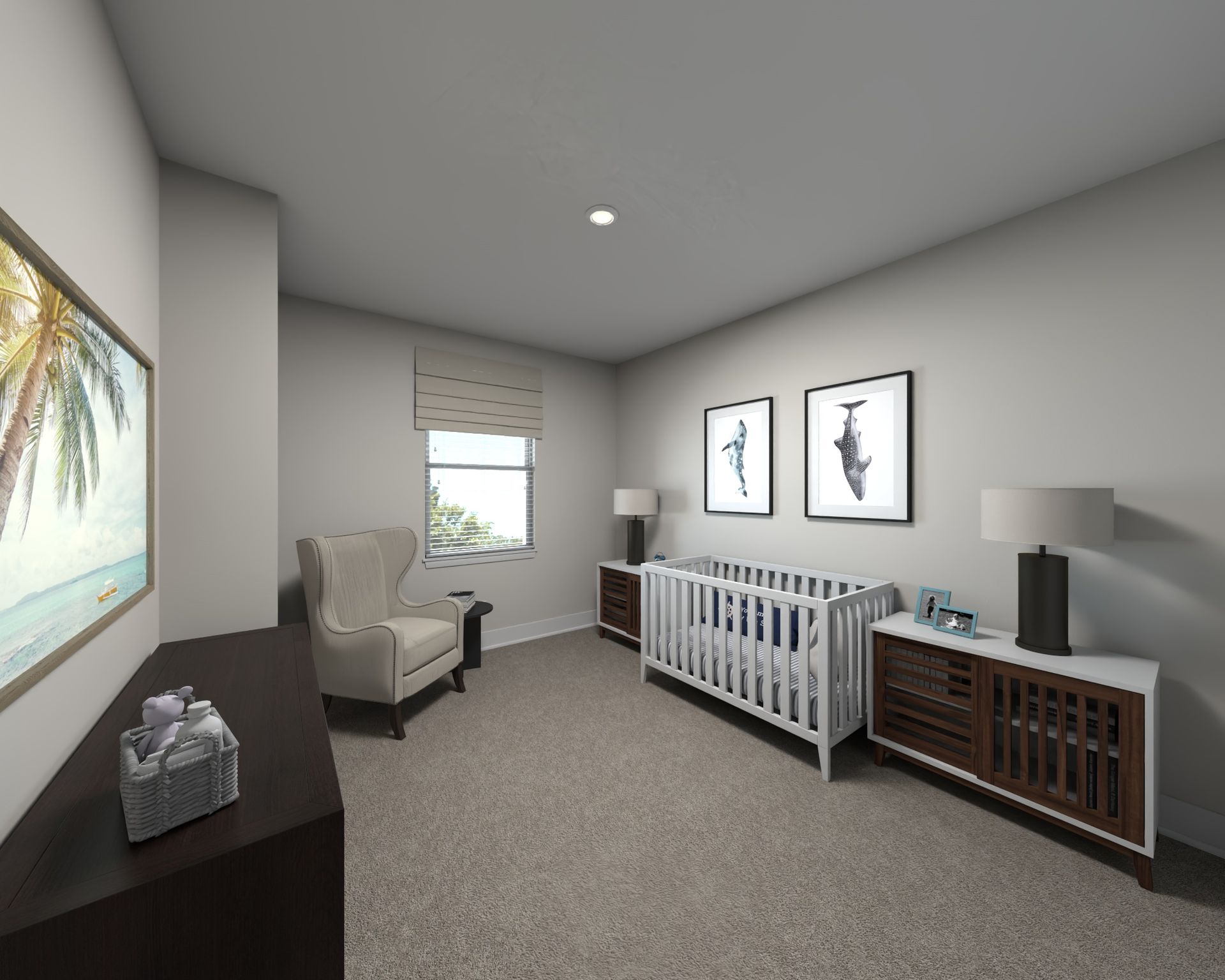 Secondary bedroom in the Lakeland floorplan at Meritage Homes.