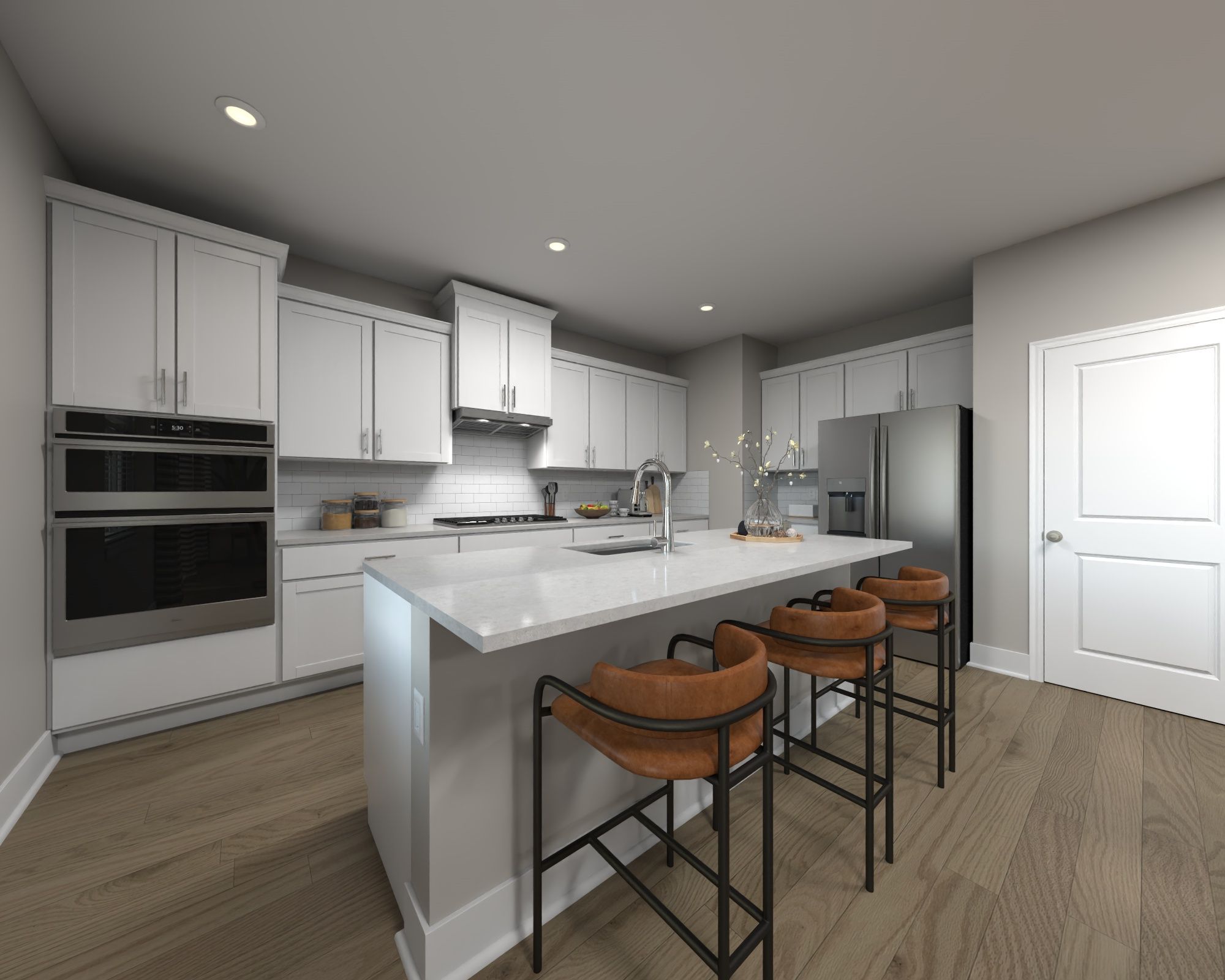 Kitchen in the Adams floorplan at Meritage Homes.
