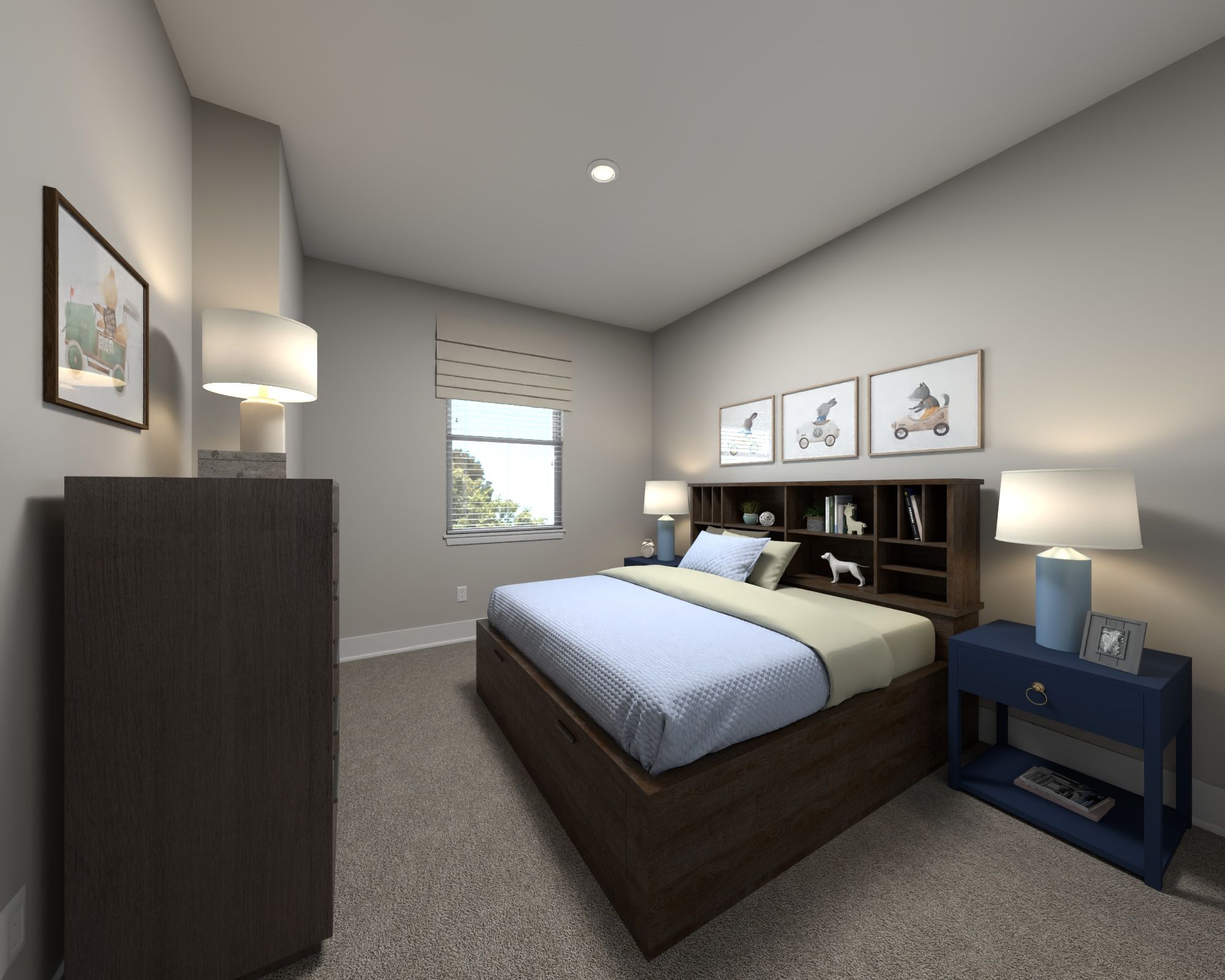 Secondary bedroom in the Adams floorplan at Meritage Homes.