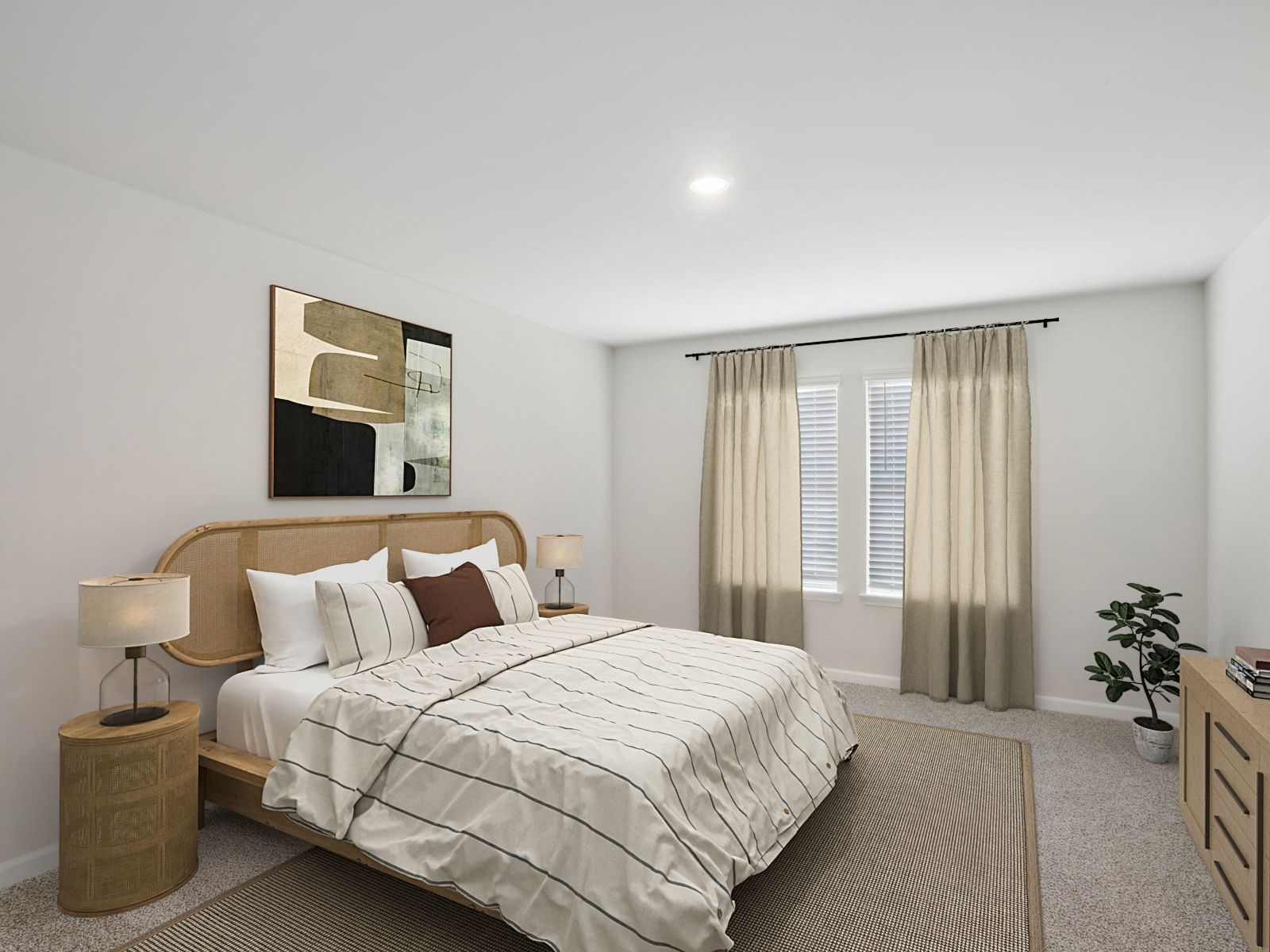 Primary bedroom in the Thompson floorplan at a Meritage Homes community in Atlanta, GA.