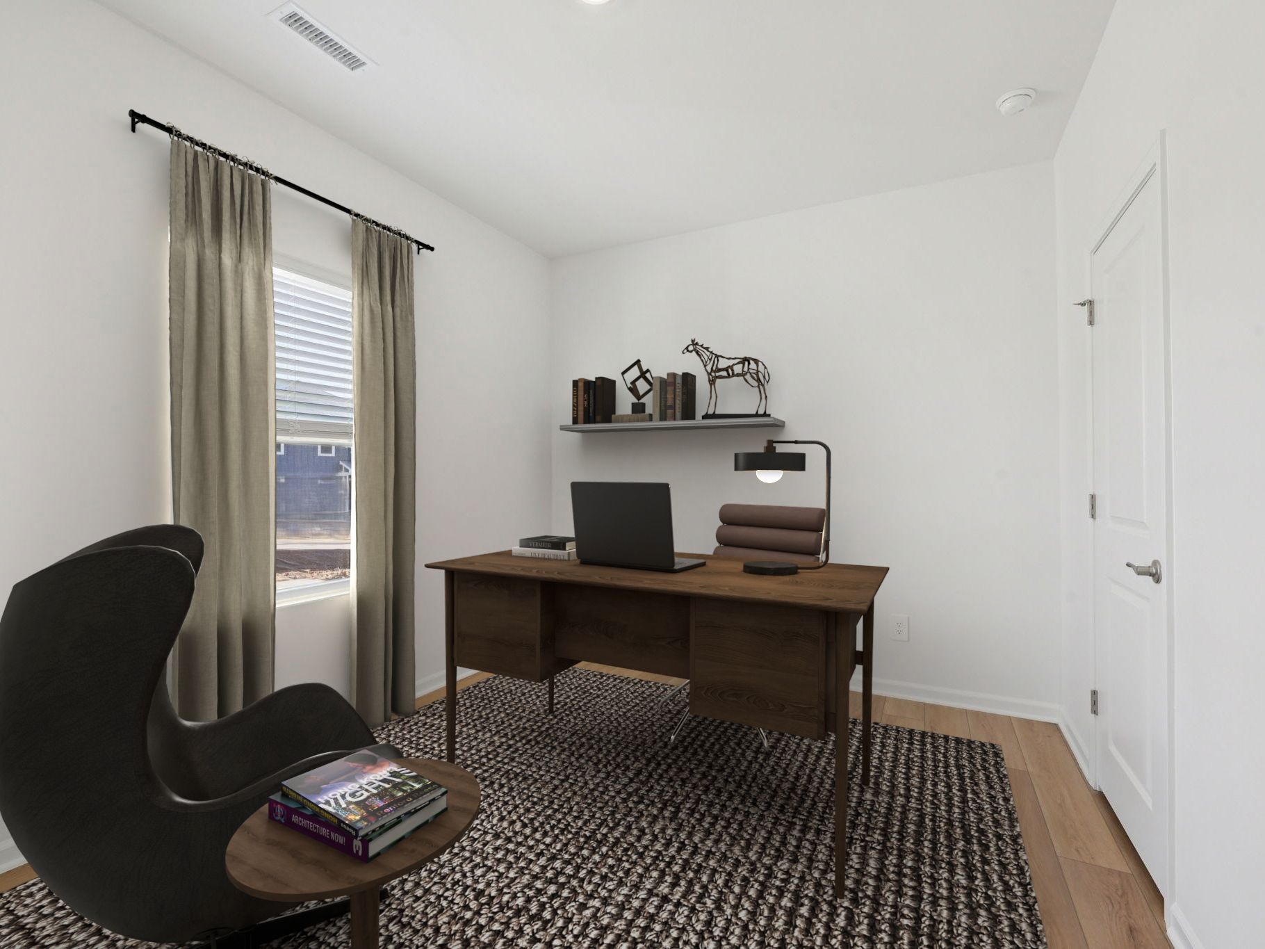 Secondary bedroom in the Sherwood floorplan at a Meritage Homes community in Raleigh, NC.
