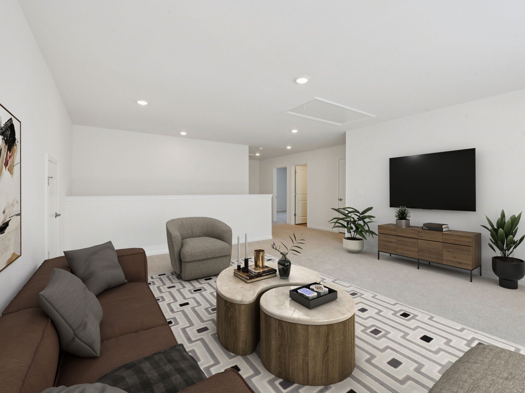 Loft in the Sherwood floorplan at a Meritage Homes community in Raleigh, NC.