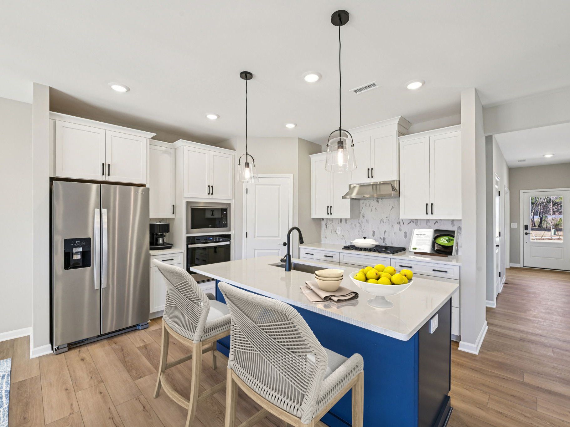 Kitchen in the Chatham floorplan at a Meritage Homes community in Raleigh, NC.