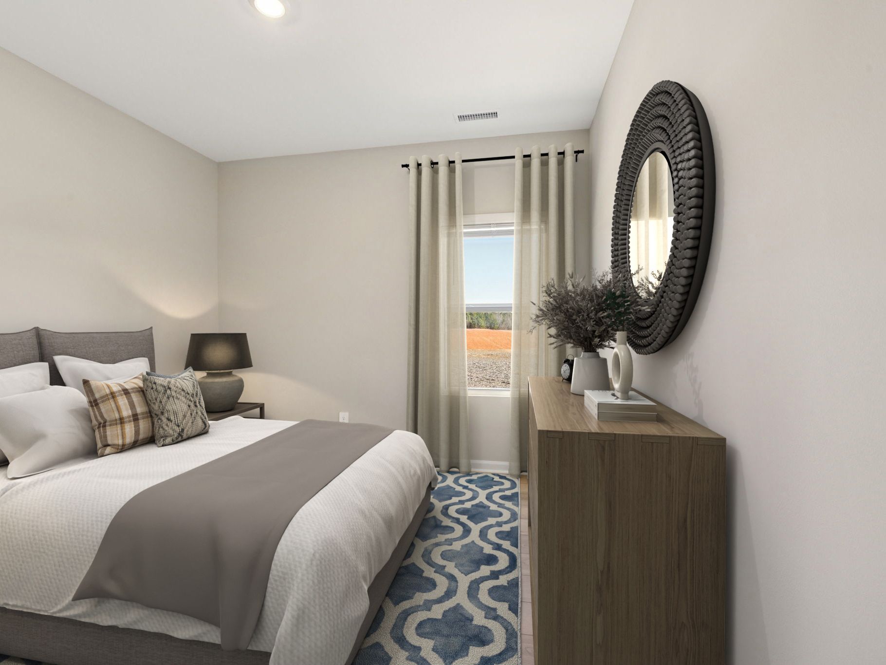 Secondary bedroom in the Chatham floorplan at a Meritage Homes community in Raleigh, NC.