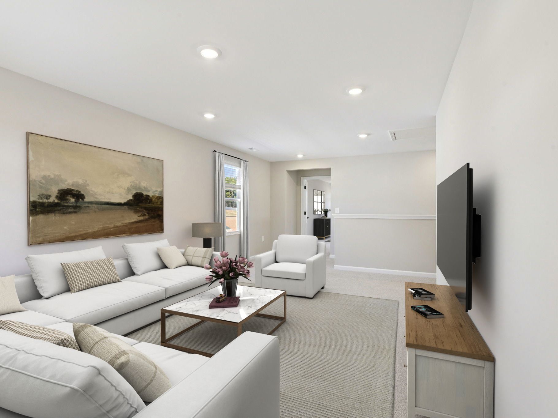 Loft in the Taylorsville floorplan at a Meritage Homes community in Raleigh, NC.