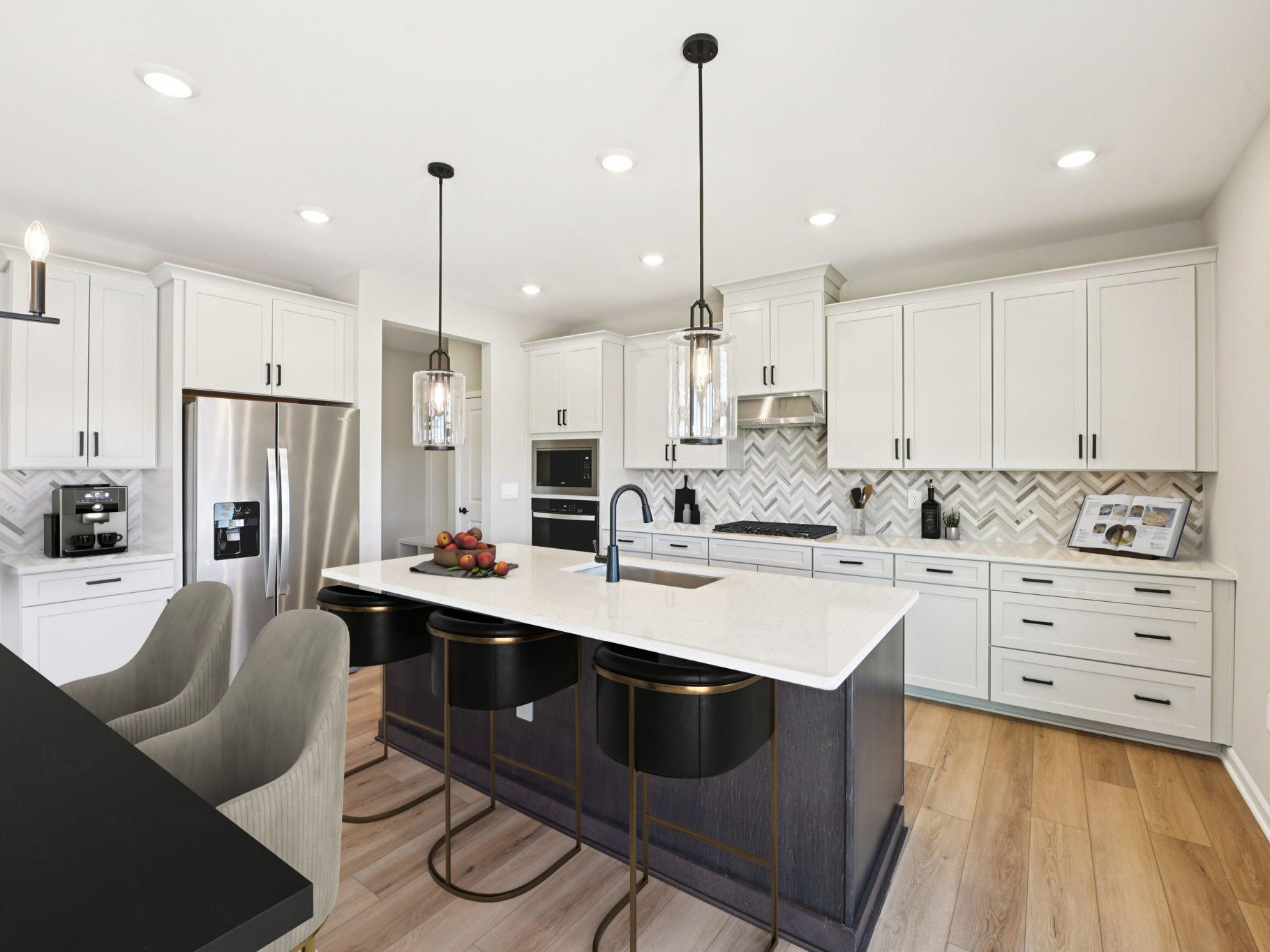 Kitchen in the Taylorsville floorplan at a Meritage Homes community in Raleigh, NC.