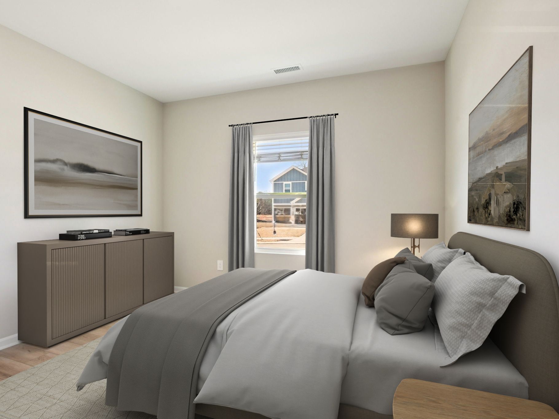 Secondary bedroom in the Taylorsville floorplan at a Meritage Homes community in Raleigh, NC.