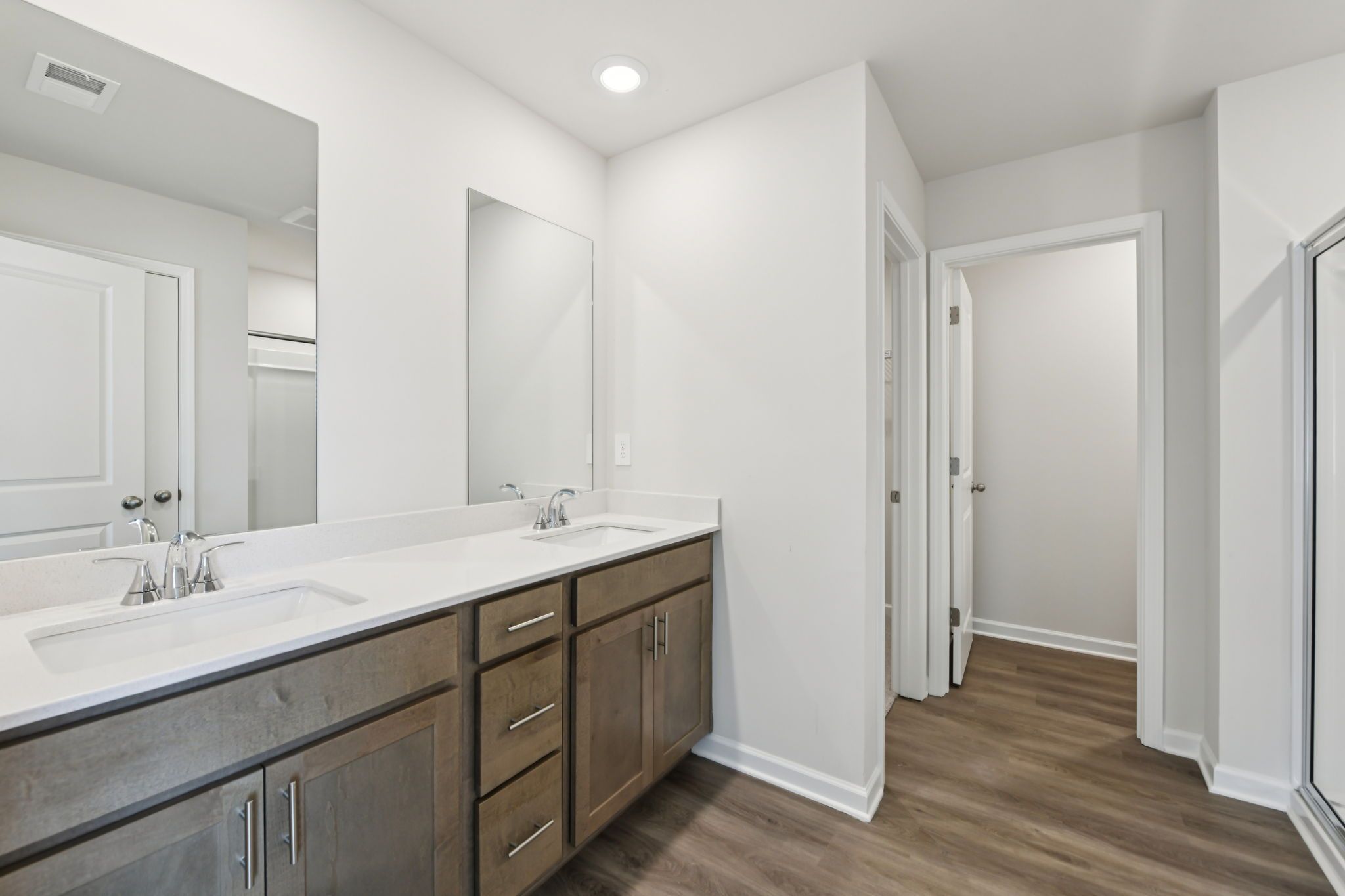 The Dallas floorplan with the Cozy Almond interior package modeled at Hawthorne Station.