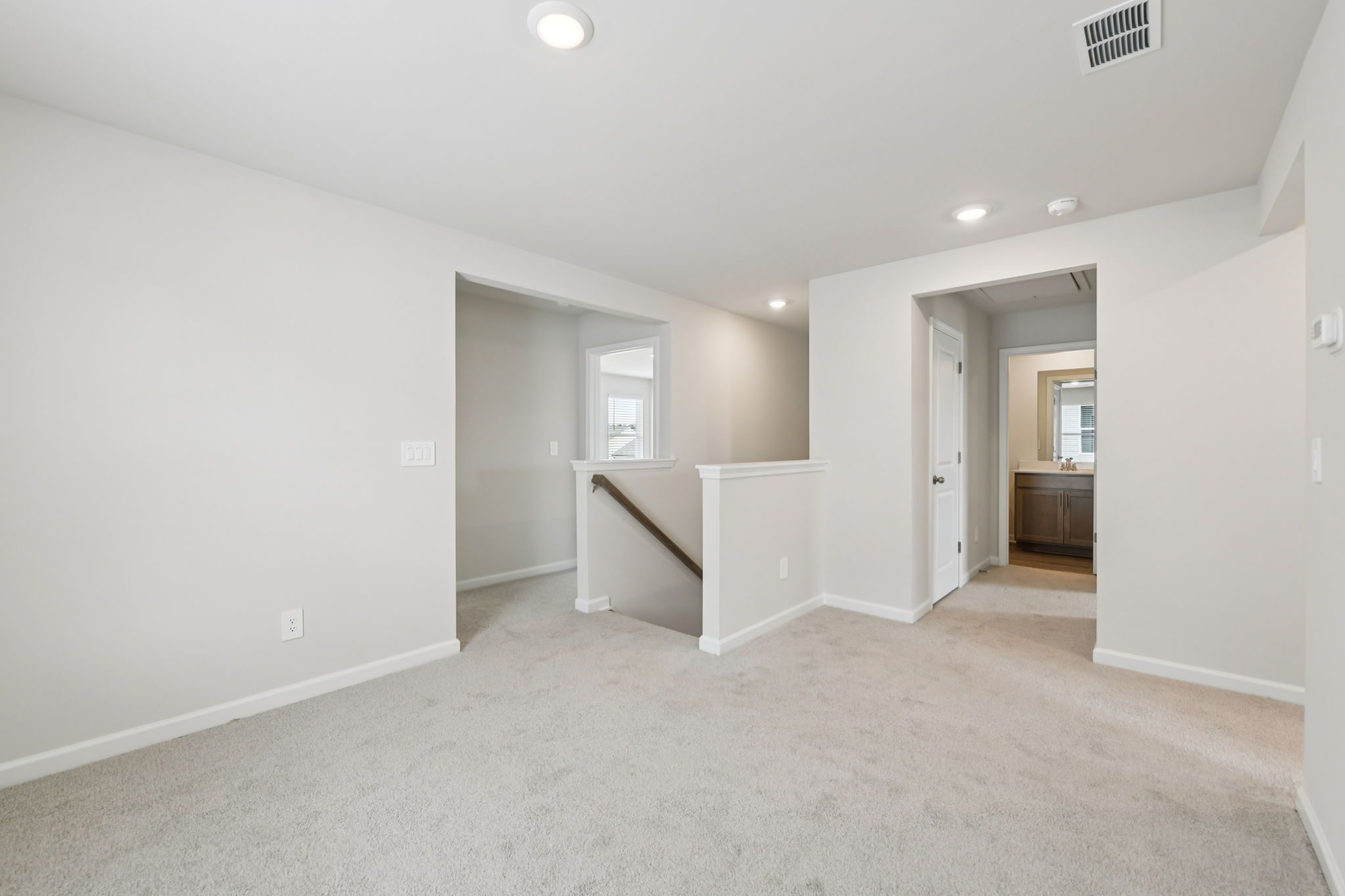 The Dallas floorplan with the Cozy Almond interior package modeled at Hawthorne Station.