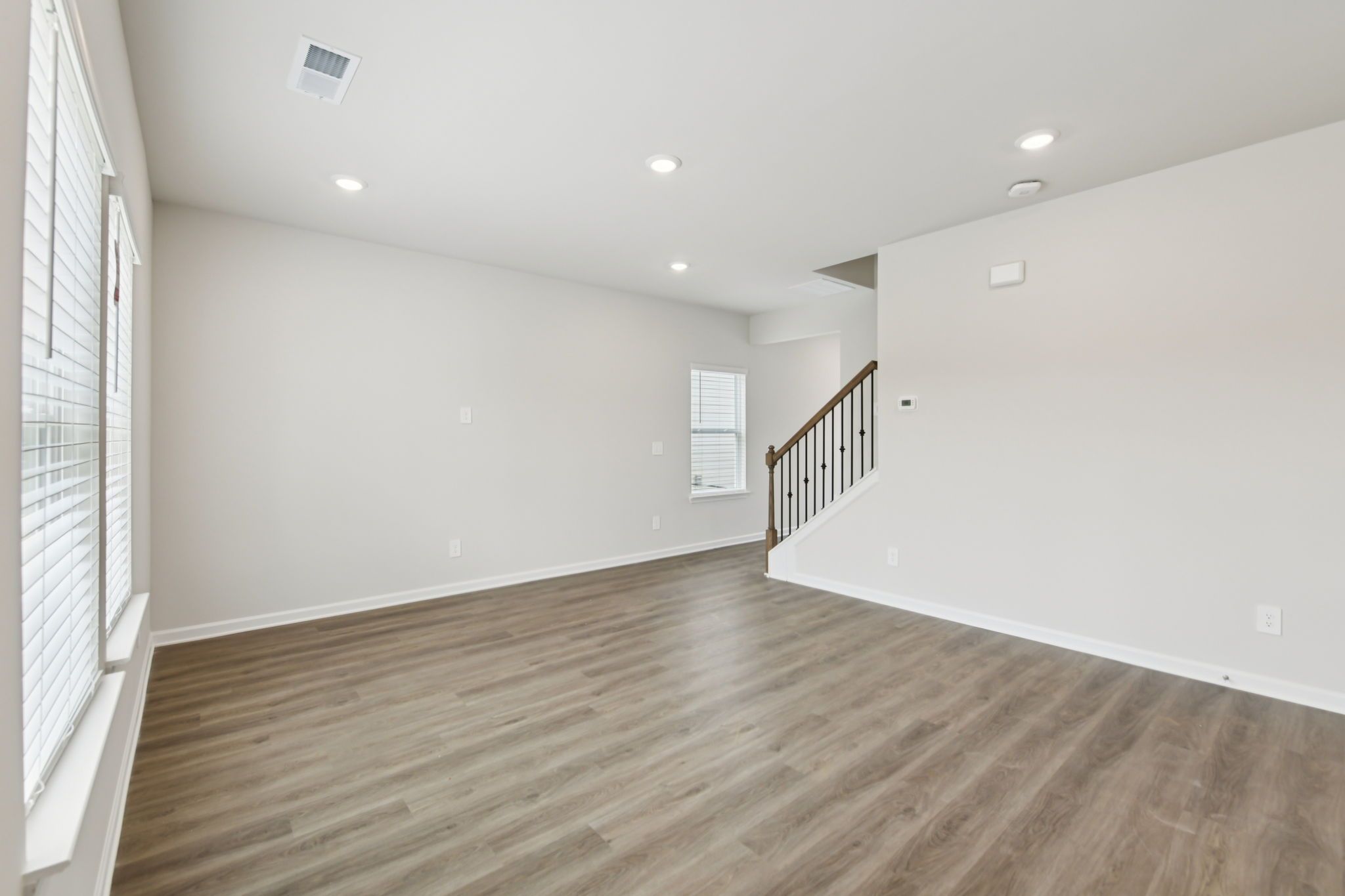 The Dallas floorplan with the Cozy Almond interior package modeled at Hawthorne Station.