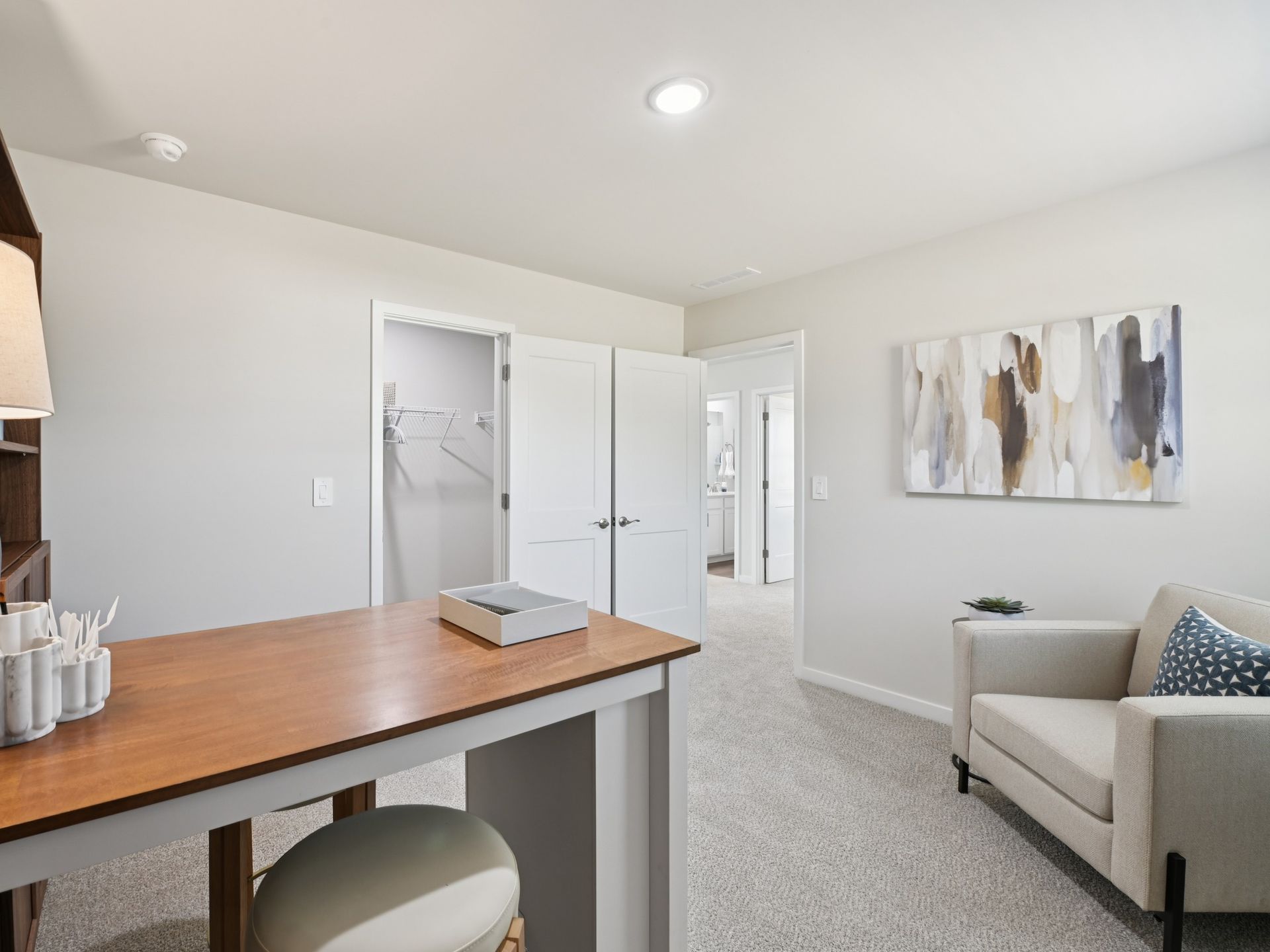 Secondary bedroom in the Sherwood floorplan at a Meritage Homes community in Wendell, NC.