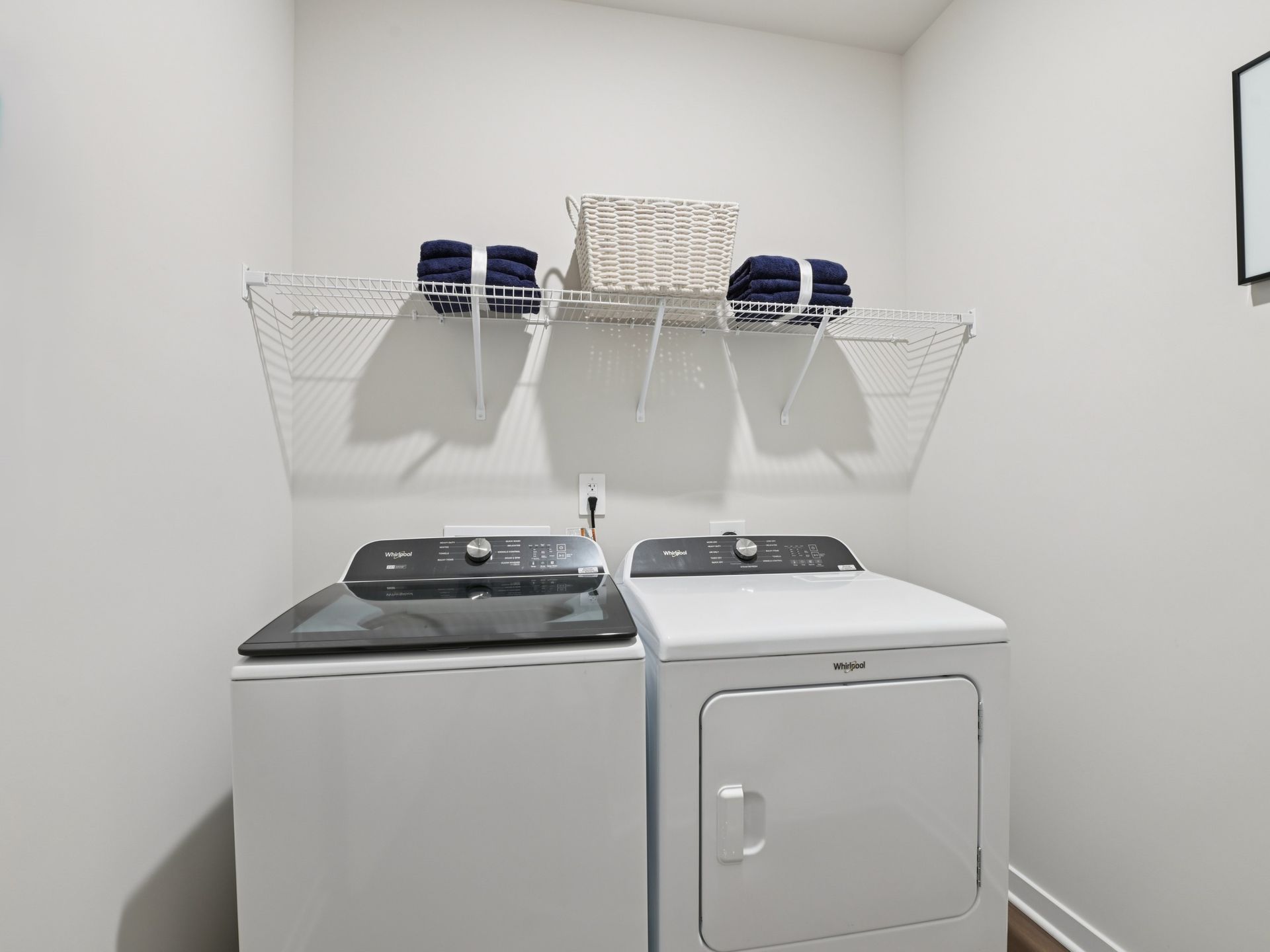 Laundry room in the Sherwood floorplan at a Meritage Homes community in Wendell, NC.