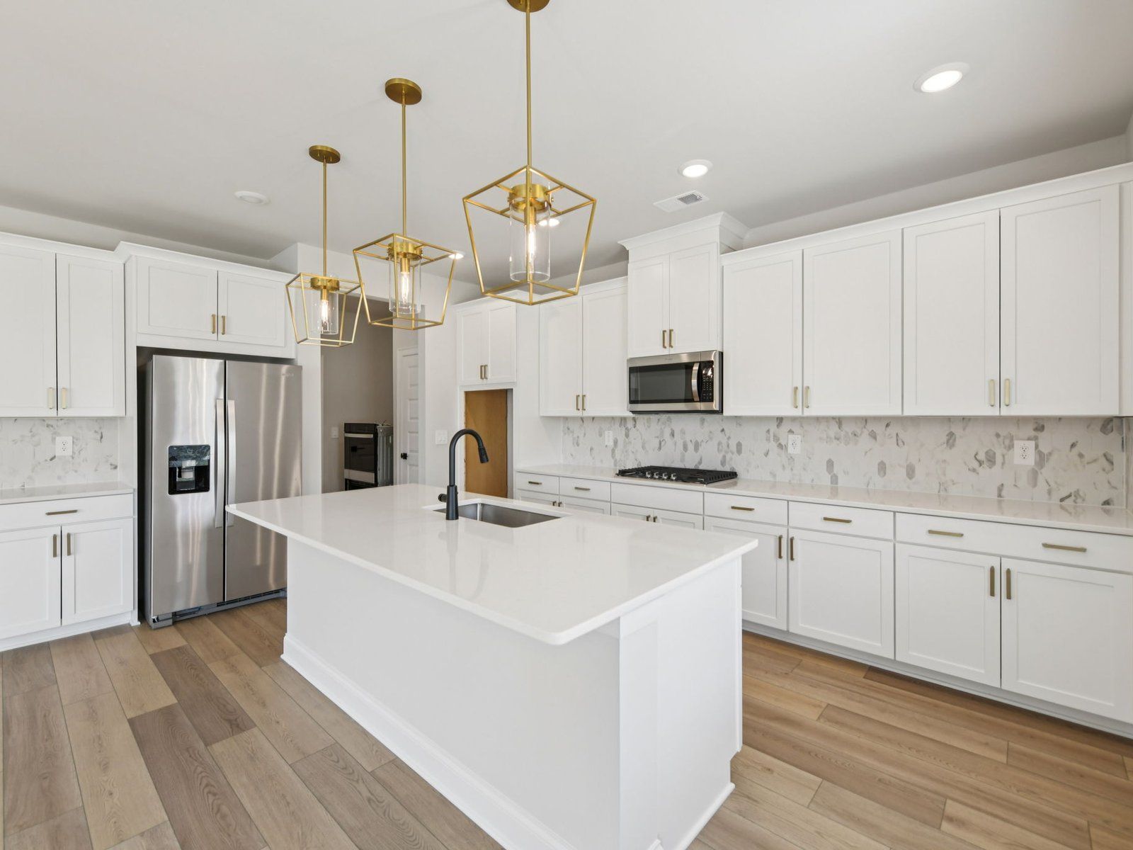 The Taylorsville Basement floorplan with the Timeless Contrast Linen interior package.