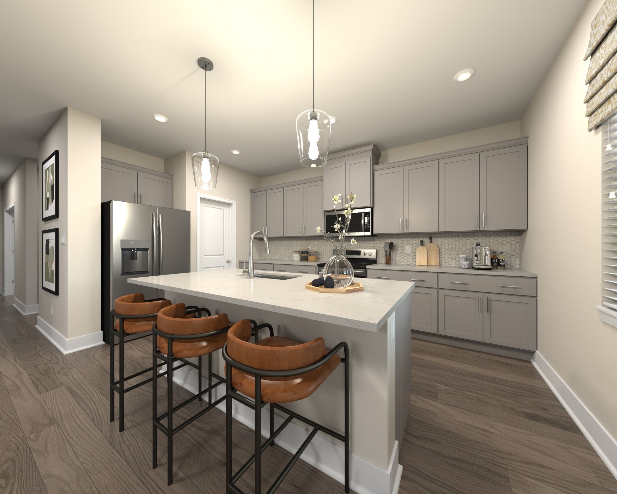 The Quinton floorplan modeled at Manning Mill.