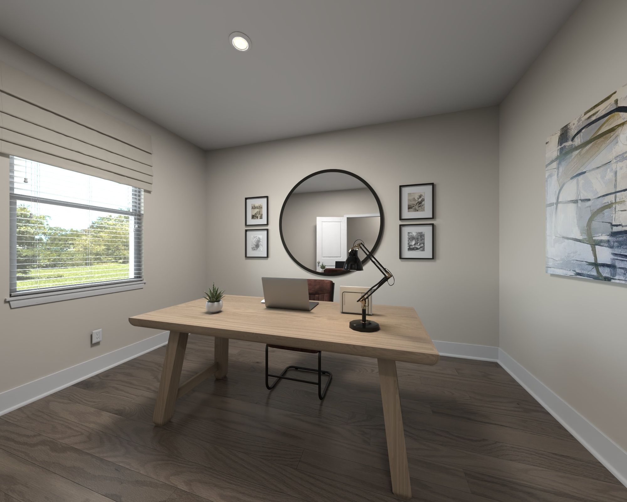 The Quinton floorplan modeled at Manning Mill.