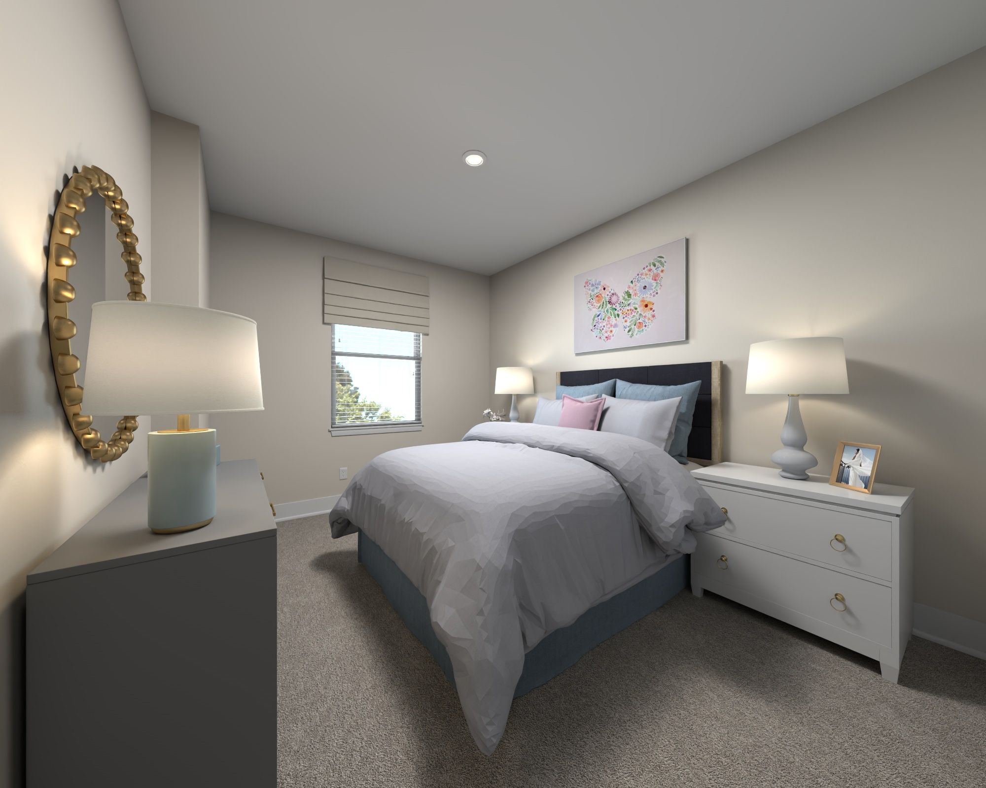 The Quinton floorplan modeled at Manning Mill.